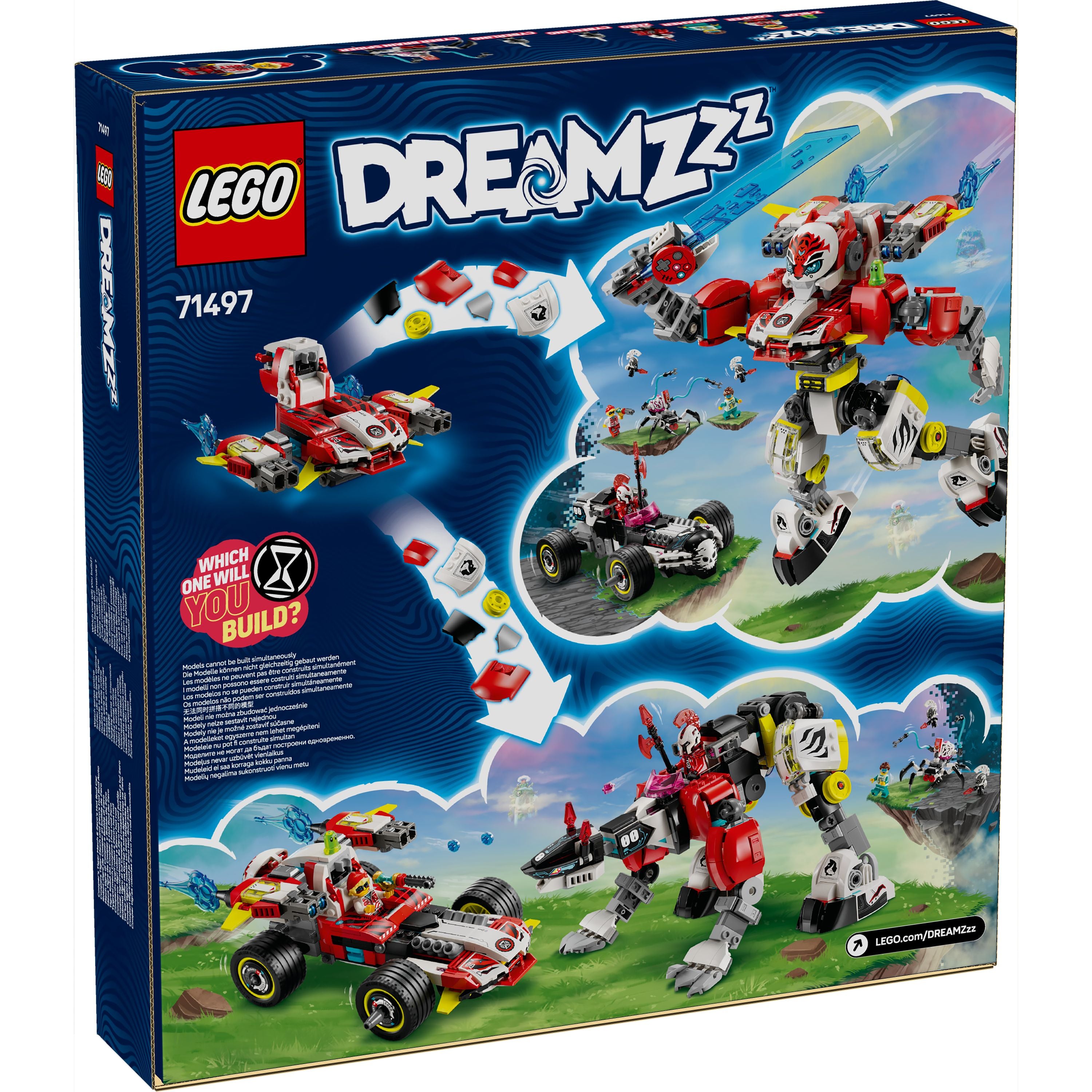 LEGO 71497 DREAMZzz Cooper's Tiger Mech & Zero's Hot Rod Car