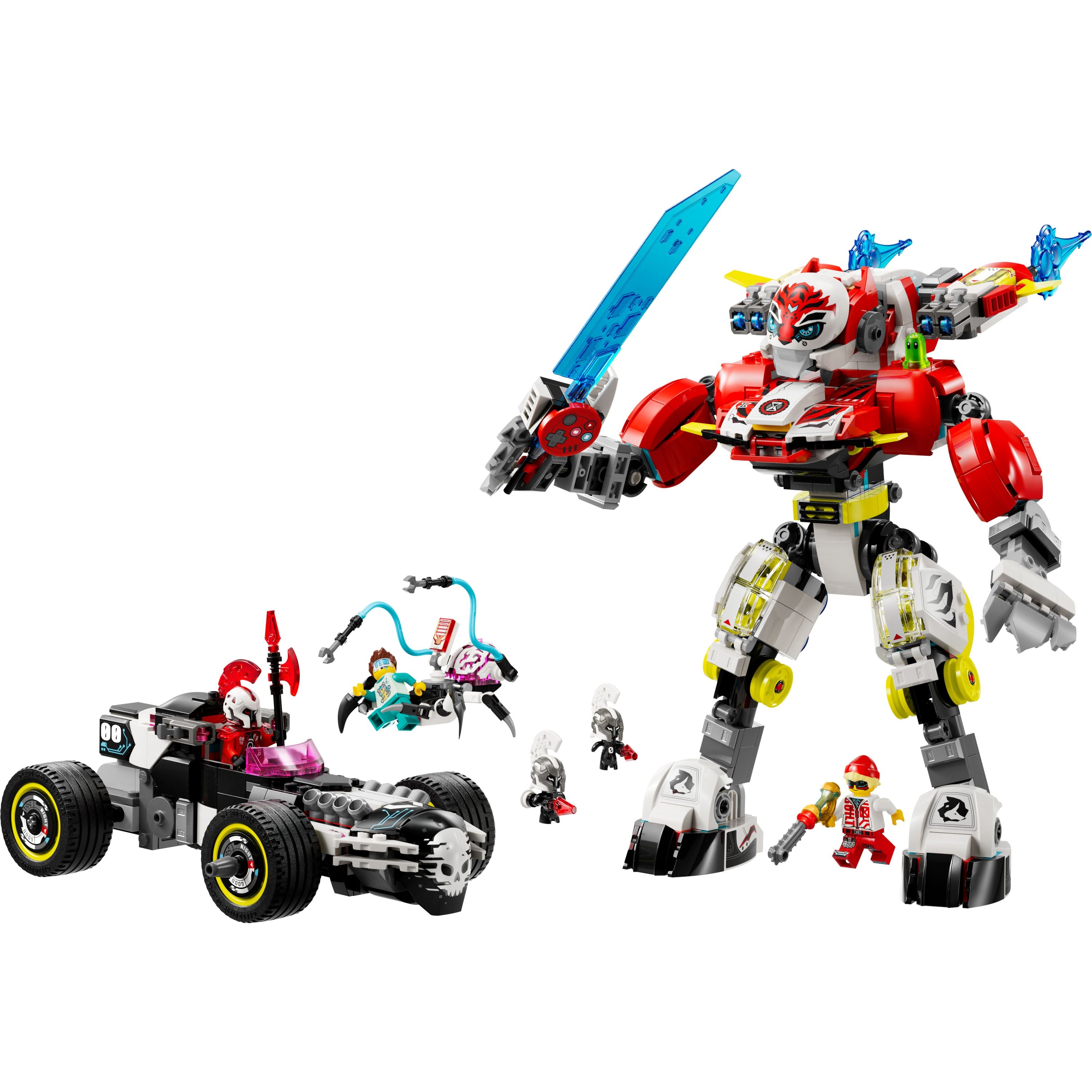 LEGO 71497 DREAMZzz Cooper's Tiger Mech & Zero's Hot Rod Car