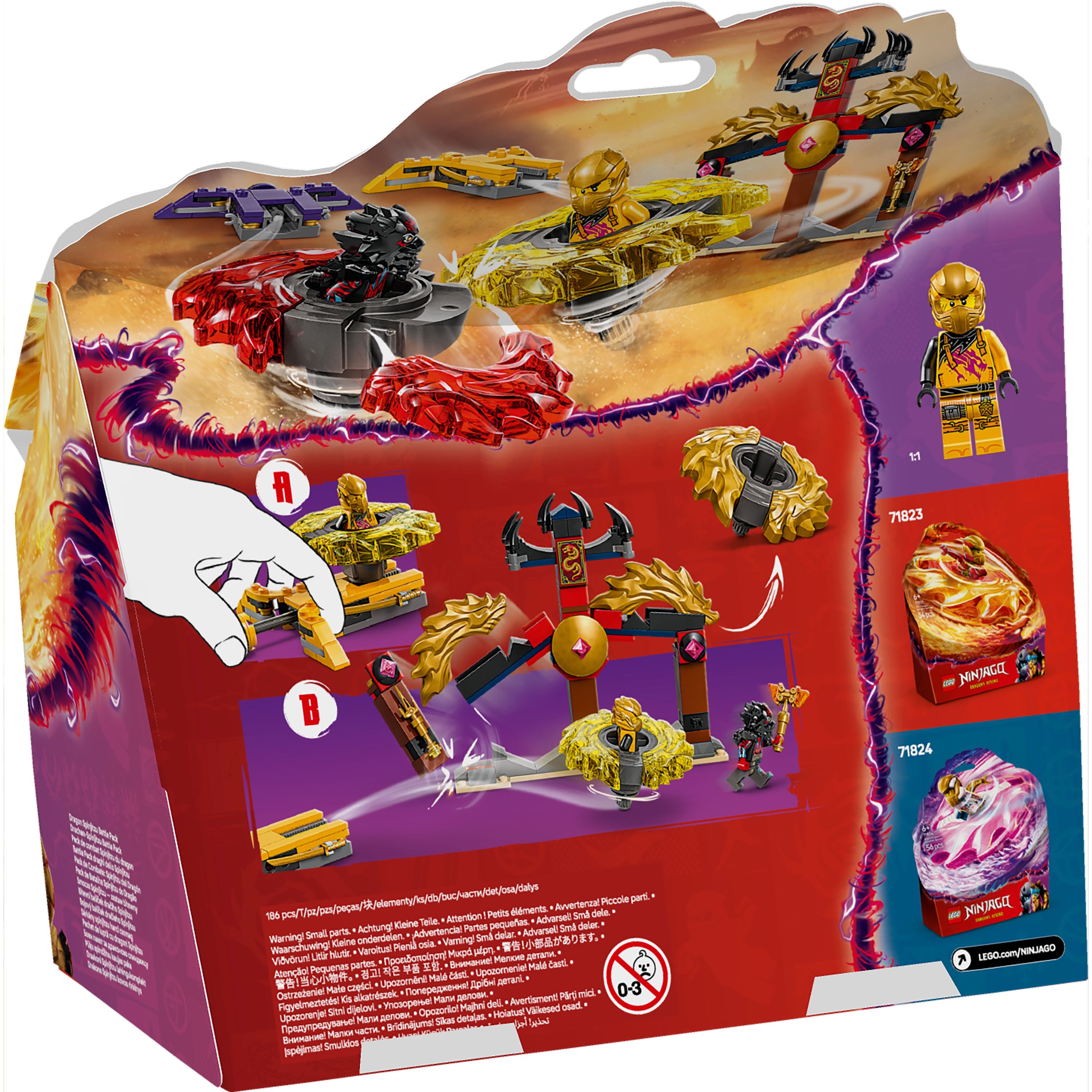 LEGO 71826 NINJAGO Dragon Spinjitzu Battle Pack – Toyworld NZ