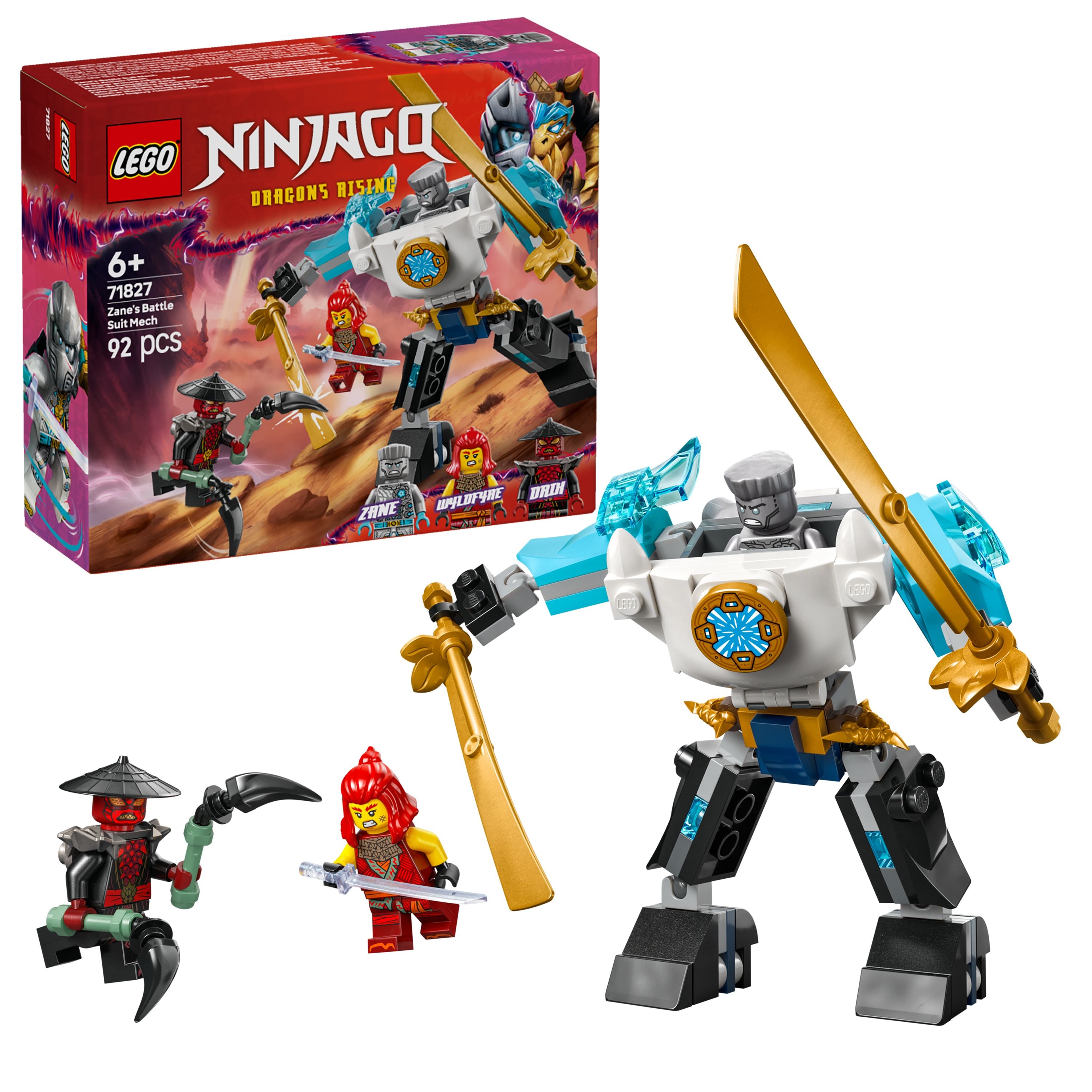 LEGO 71827 NINJAGO Zane's Battle Suit Mech – Toyworld NZ