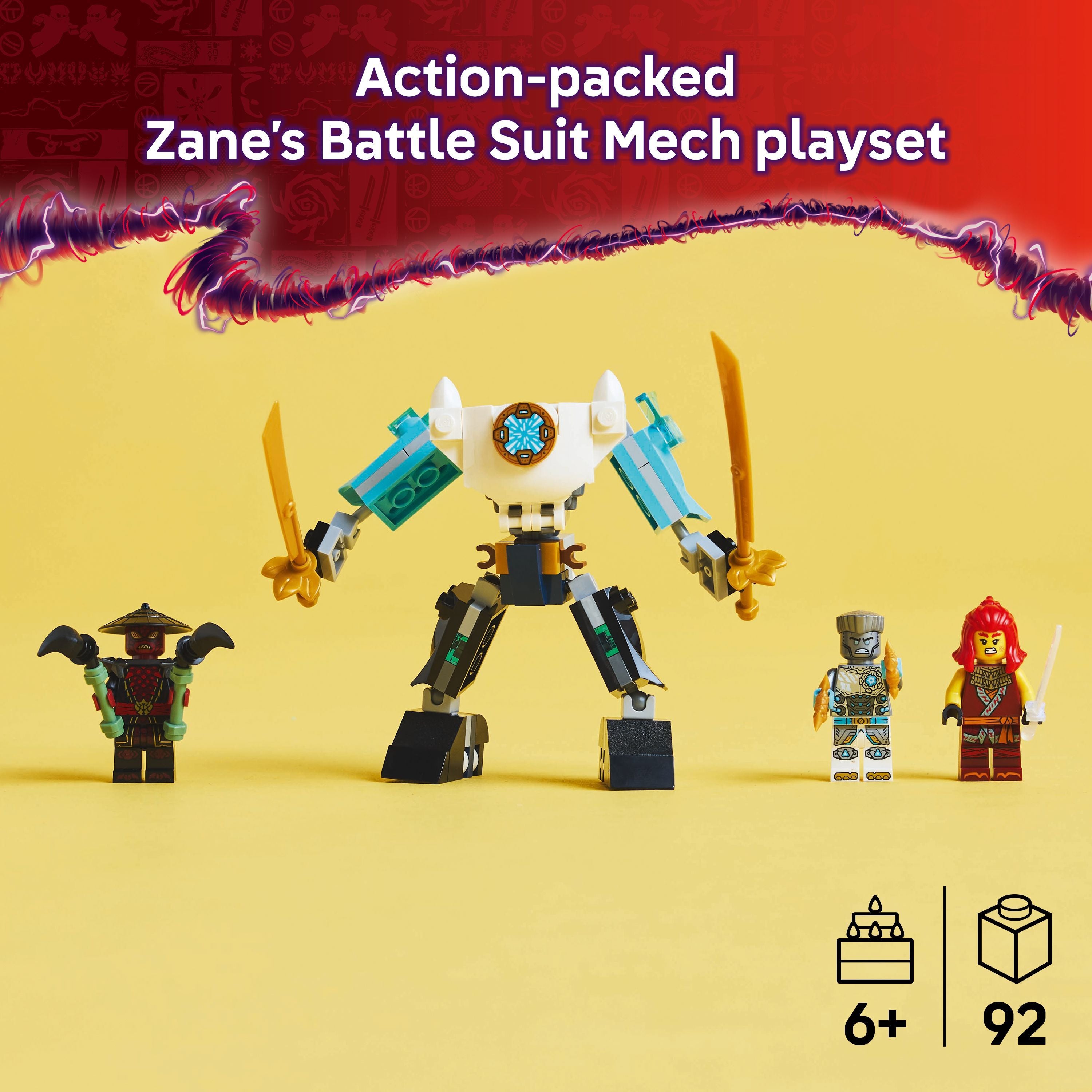 LEGO 71827 NINJAGO Zane's Battle Suit Mech
