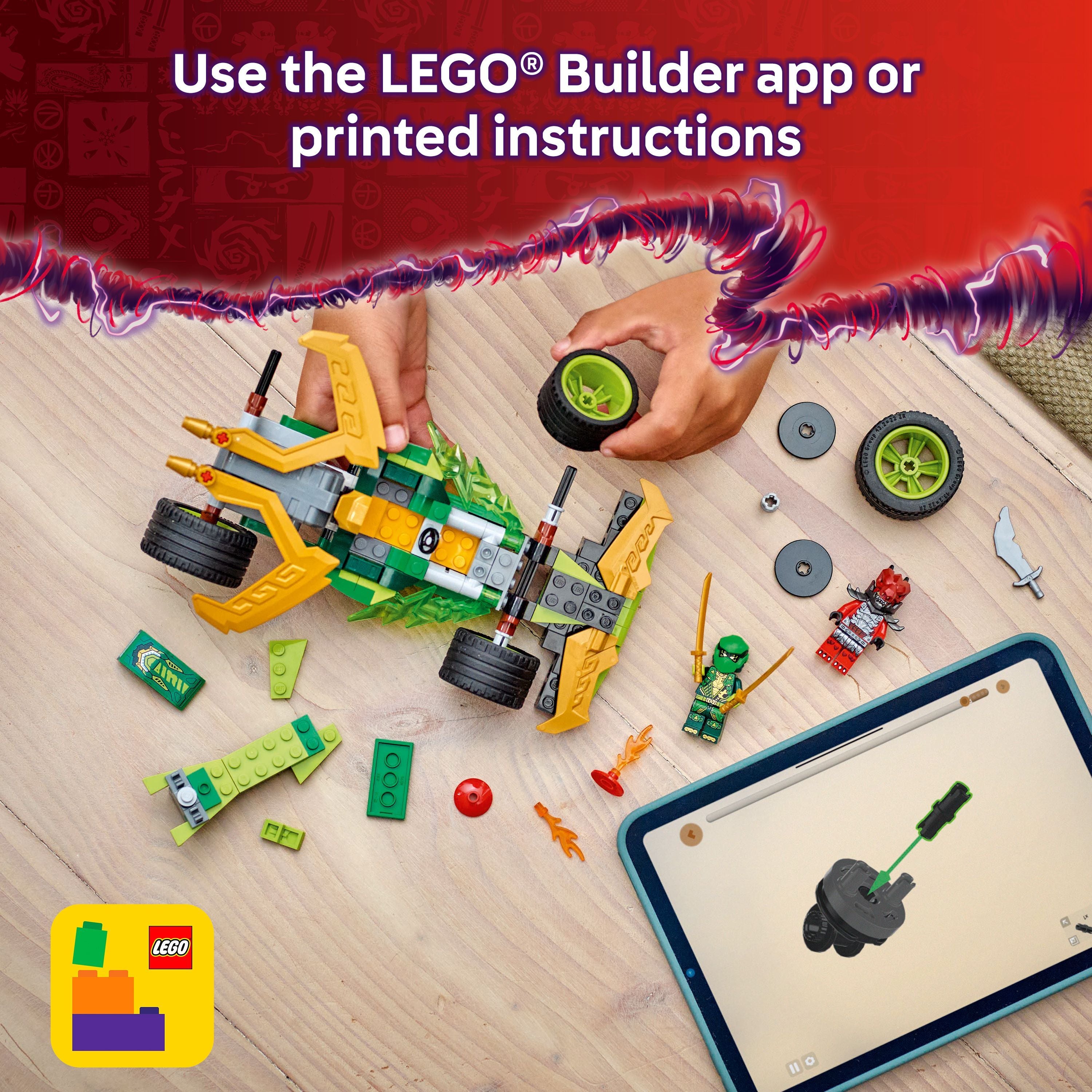 LEGO 71828 NINJAGO Lloyd's Pull-Back Race Car