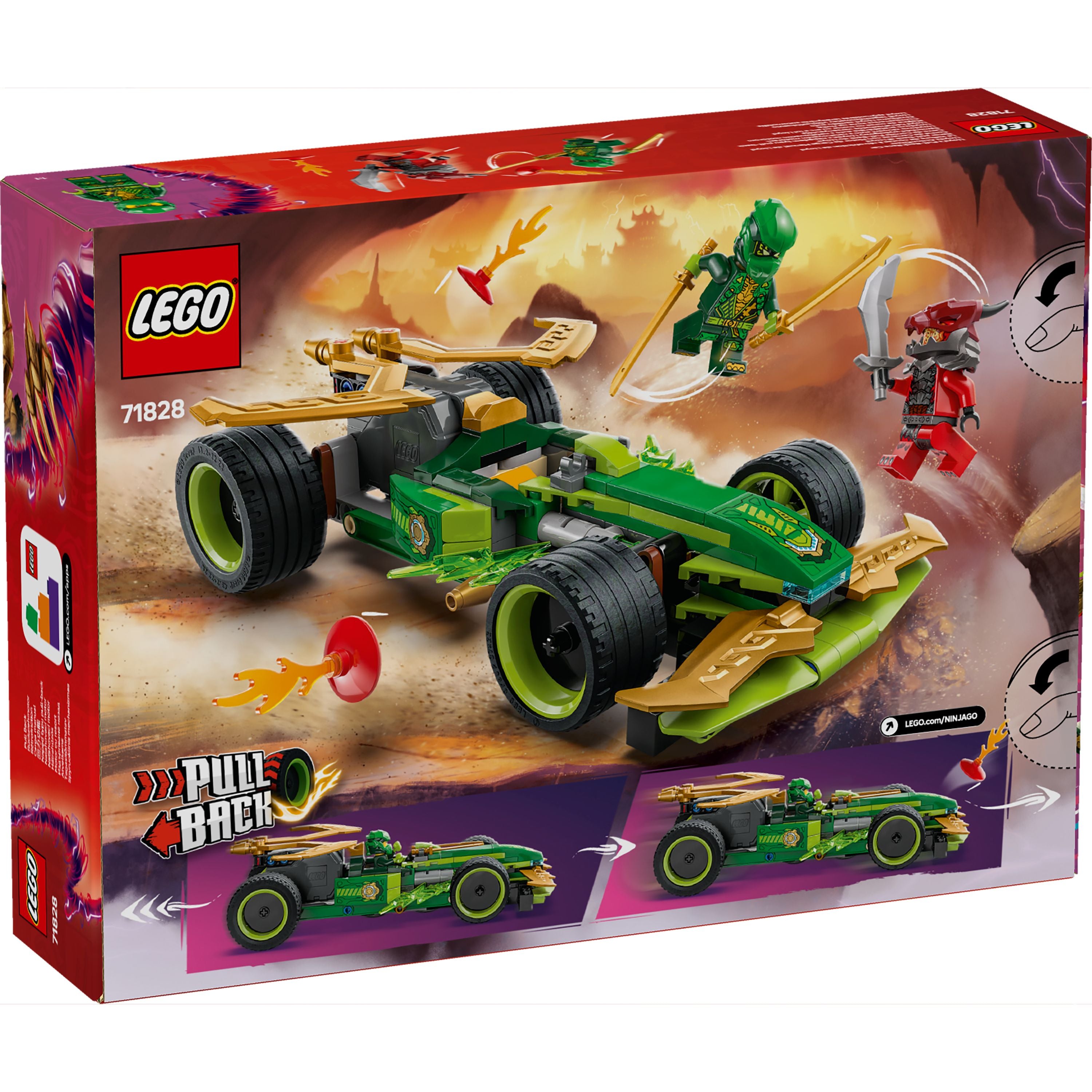 LEGO 71828 NINJAGO Lloyd's Pull-Back Race Car