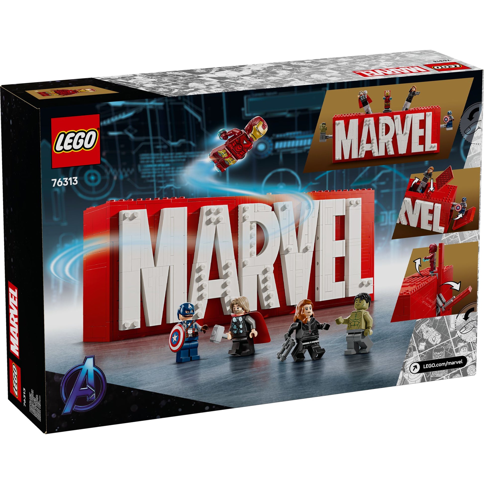 LEGO 76313 Marvel Super Heroes MARVEL Logo Minifigures – Toyworld NZ