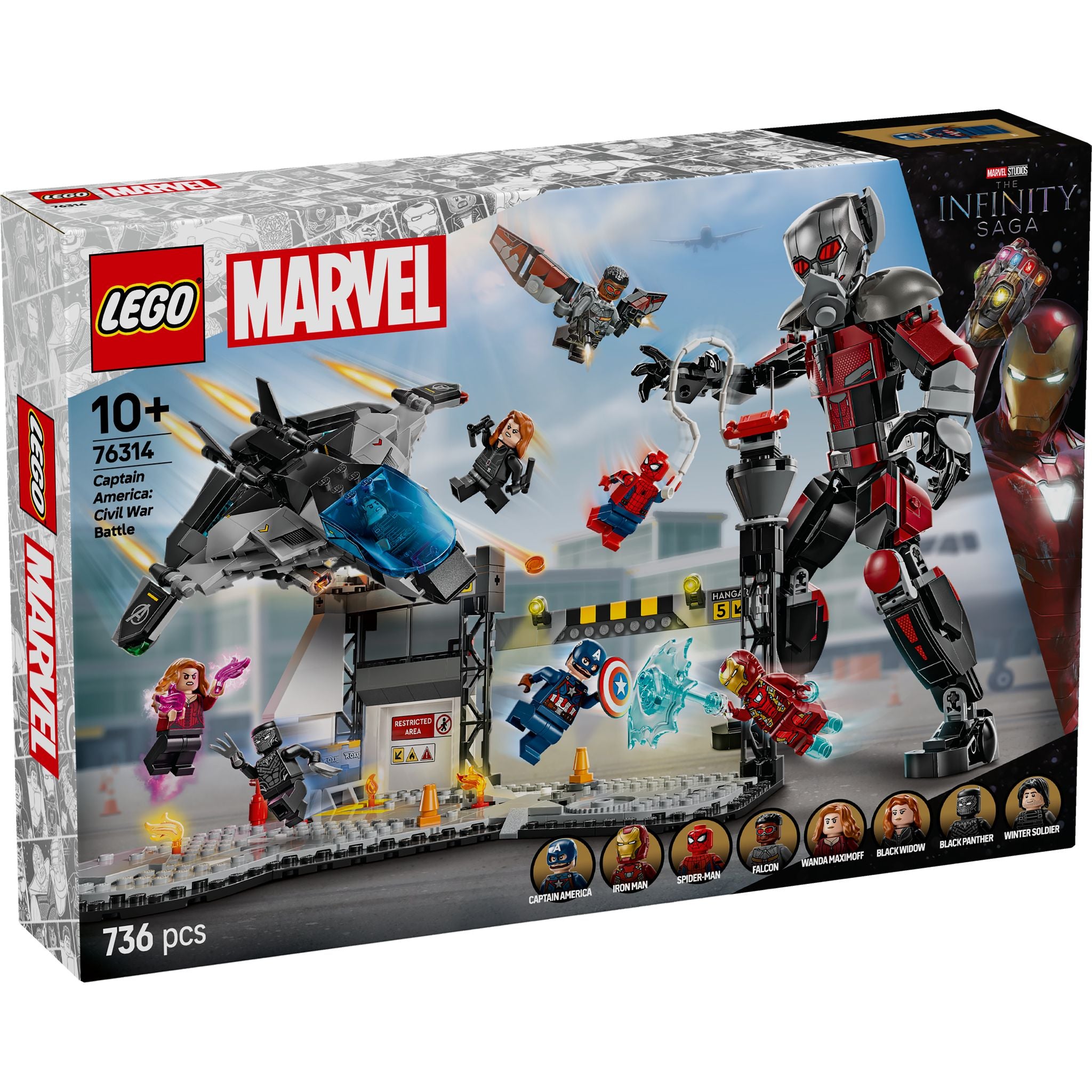 LEGO 76314 Super Heroes Captain America: Civil War Action Battle