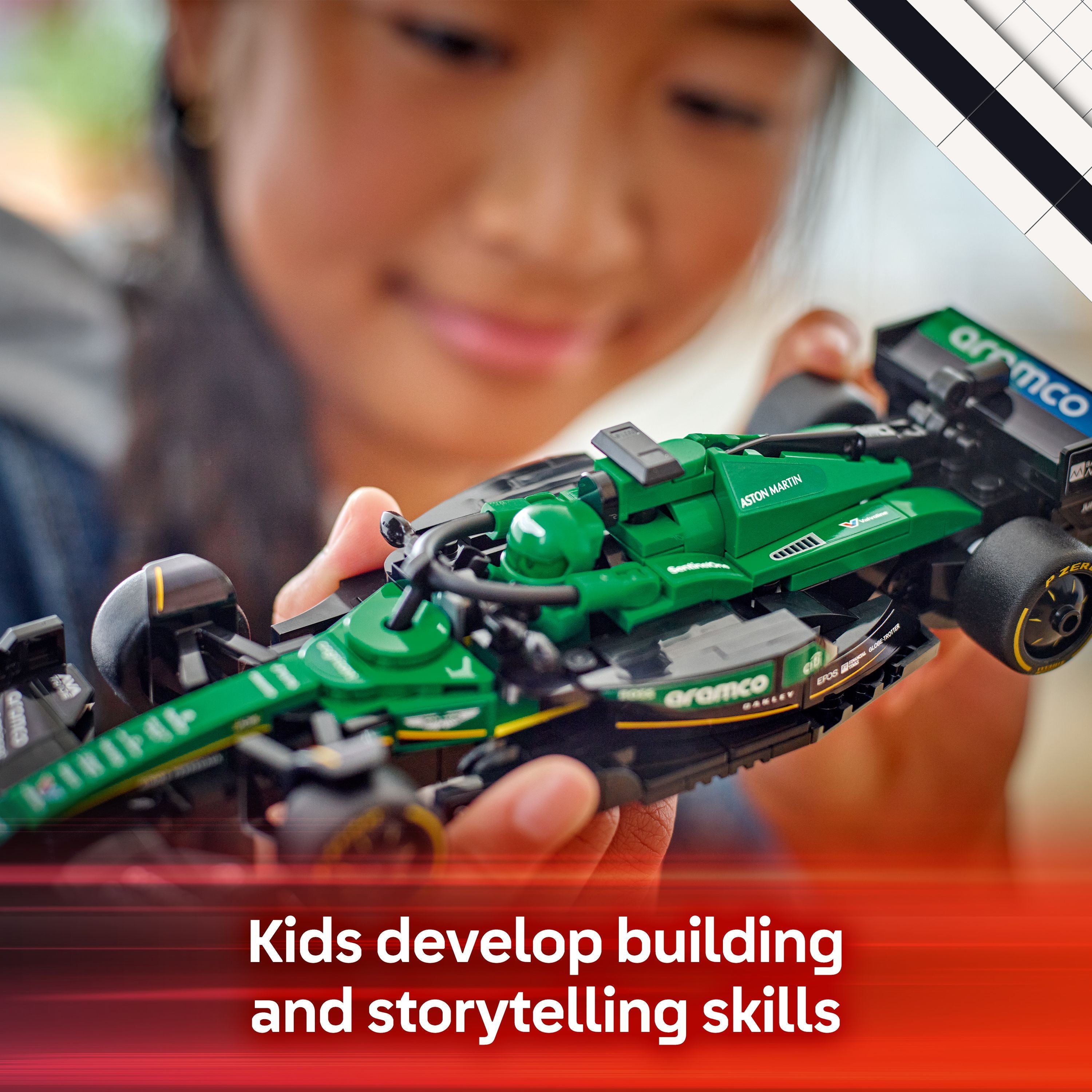 LEGO 77245 Speed Champions Aston Martin Aramco F1 AMR24 Race Car