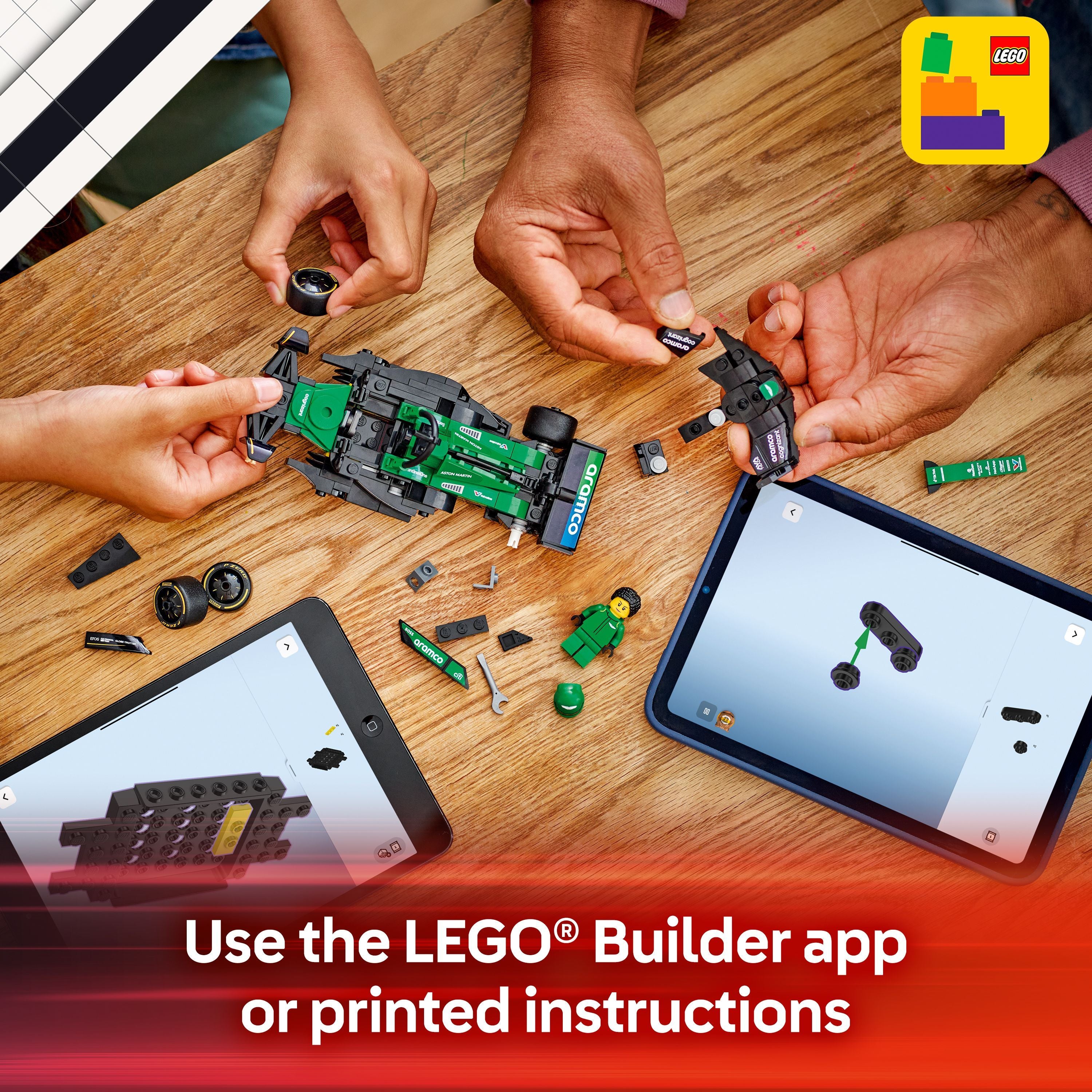 LEGO 77245 Speed Champions Aston Martin Aramco F1 AMR24 Race Car