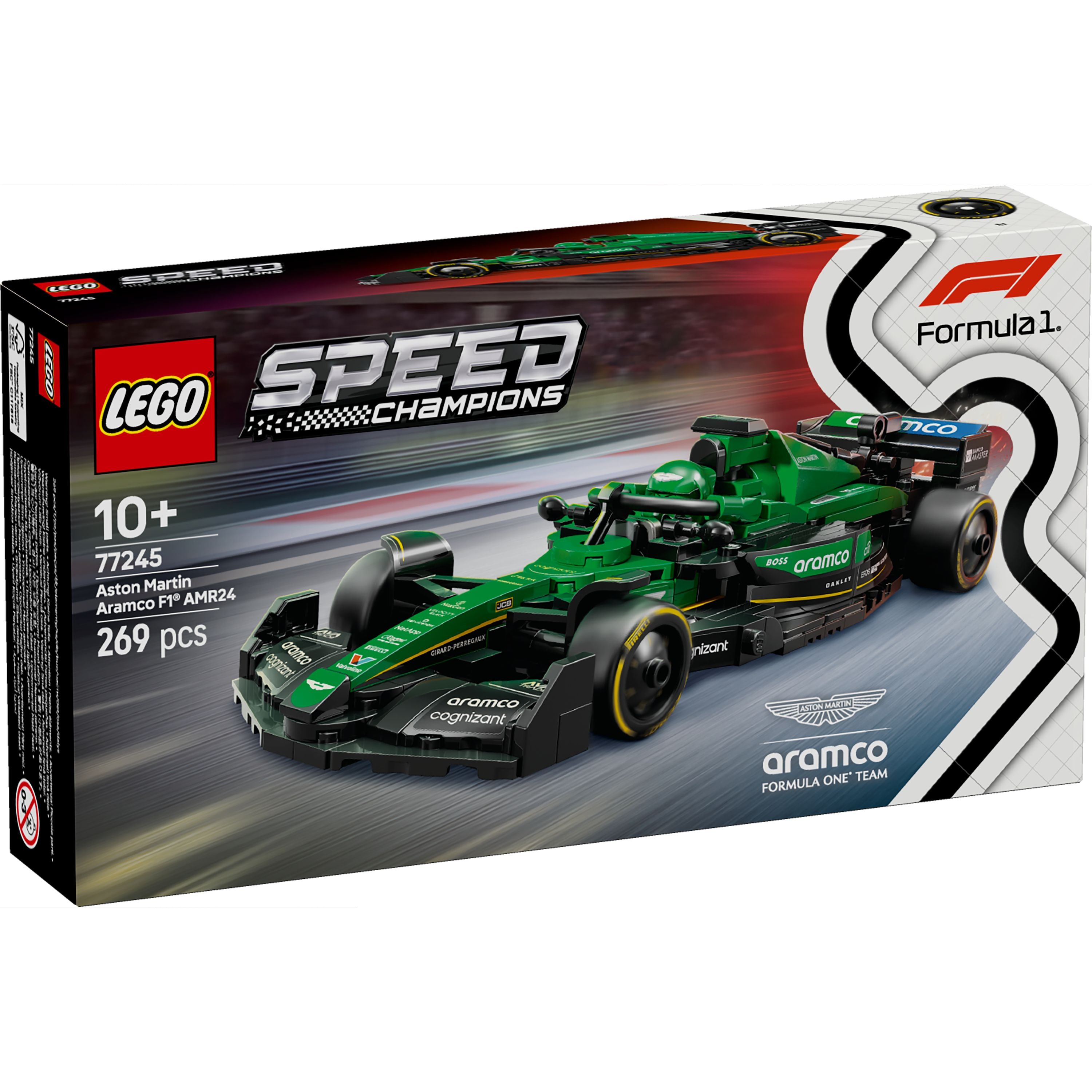 LEGO 77245 Speed Champions Aston Martin Aramco F1 AMR24 Race Car