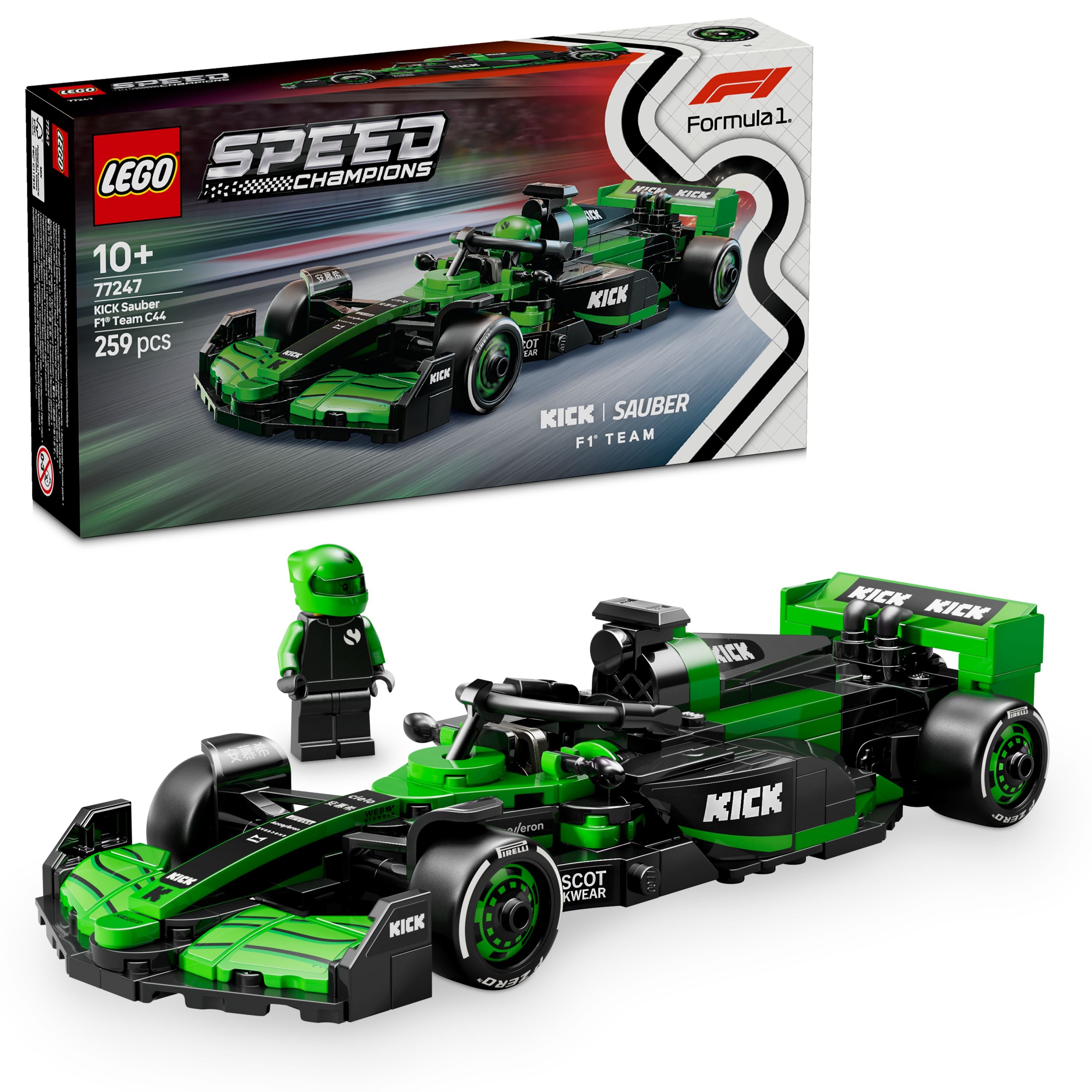 LEGO 77247 Speed Champions KICK Sauber F1 Team C44 Race Car