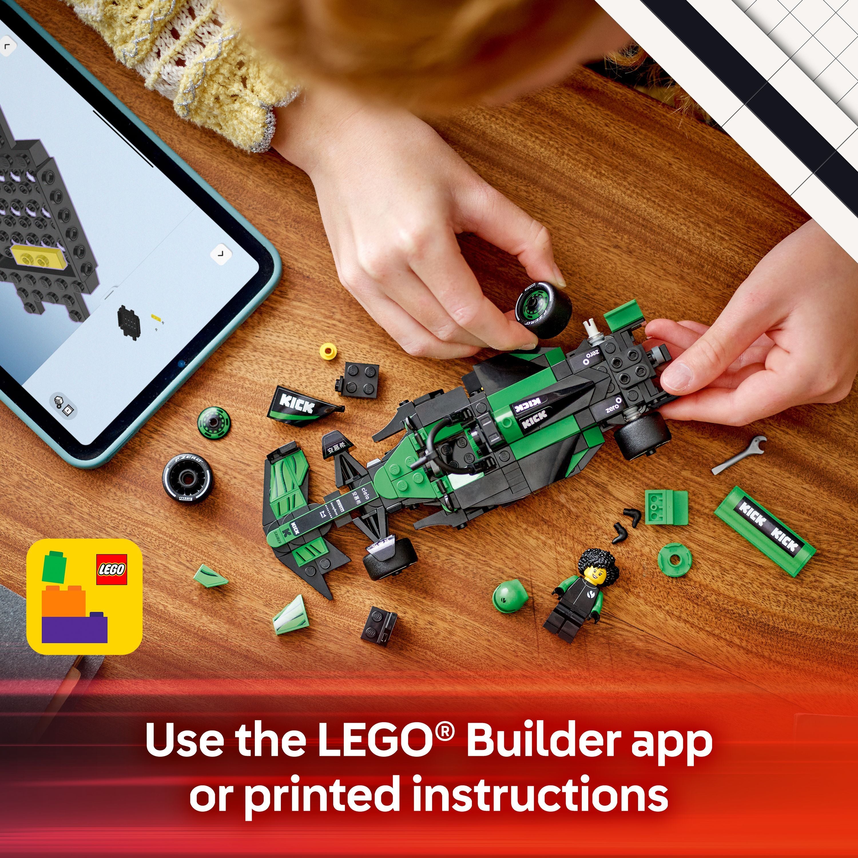 LEGO 77247 Speed Champions KICK Sauber F1 Team C44 Race Car