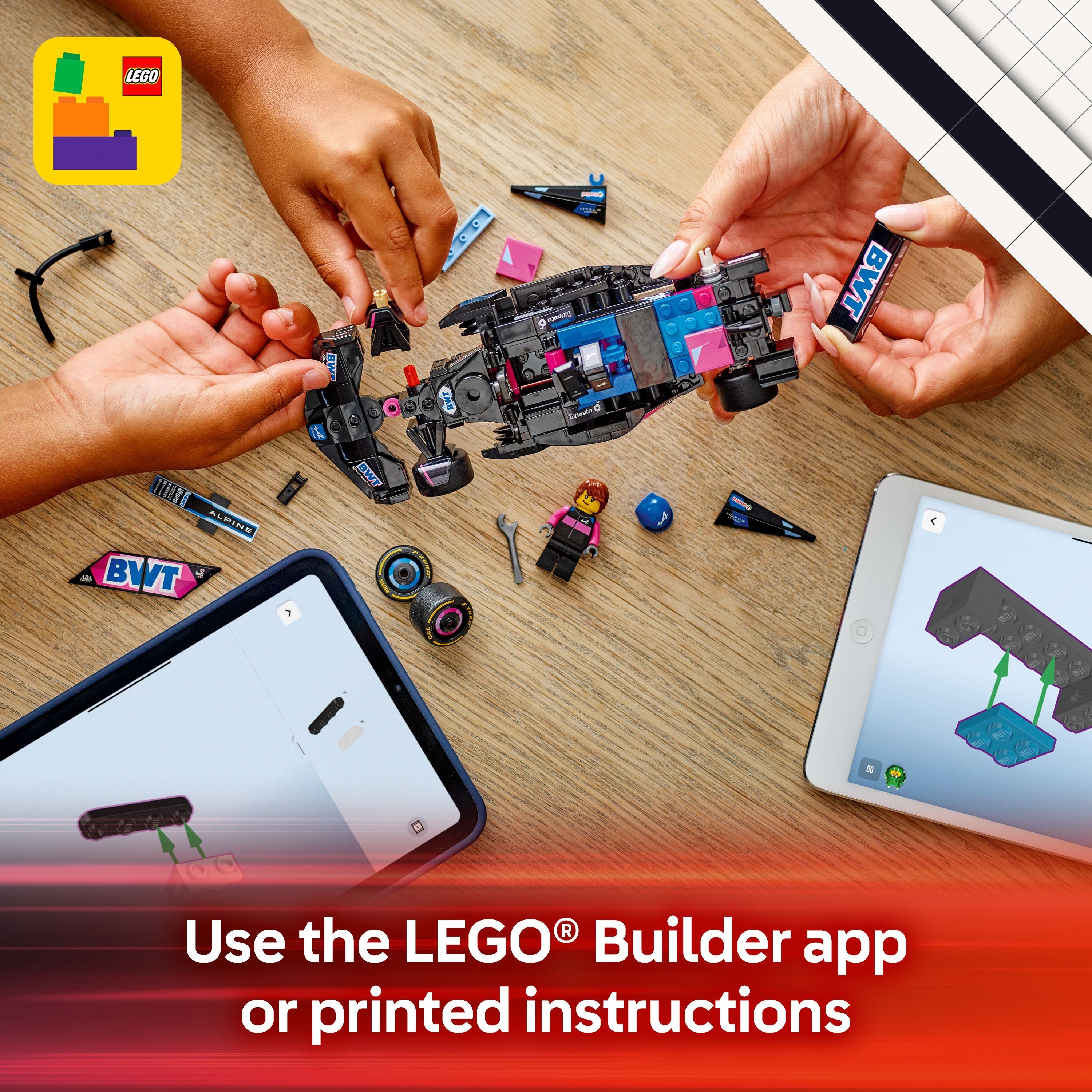 LEGO 77248 Speed Champions BWT Alpine F1 Team A524 Race Car