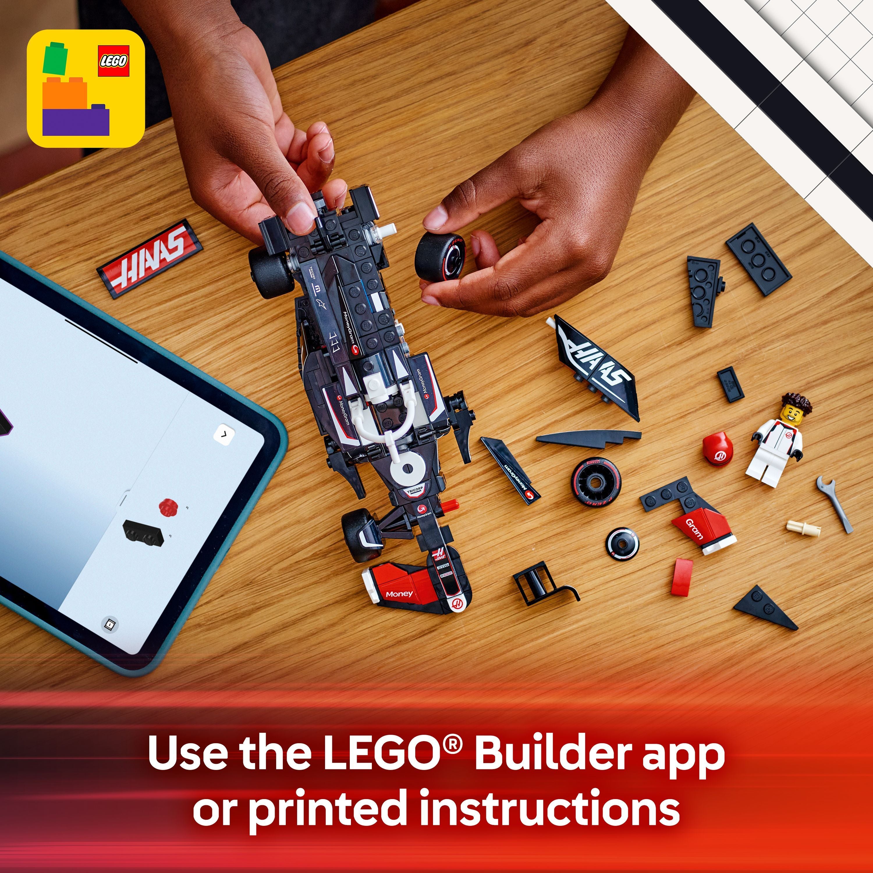 LEGO 77250 Speed Champions MoneyGram Haas F1 Team VF-24 Race Car