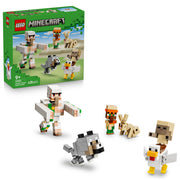 LEGO 21592 Minecraft Chicken Jockey Desert Attack Set assembled, and in packaging