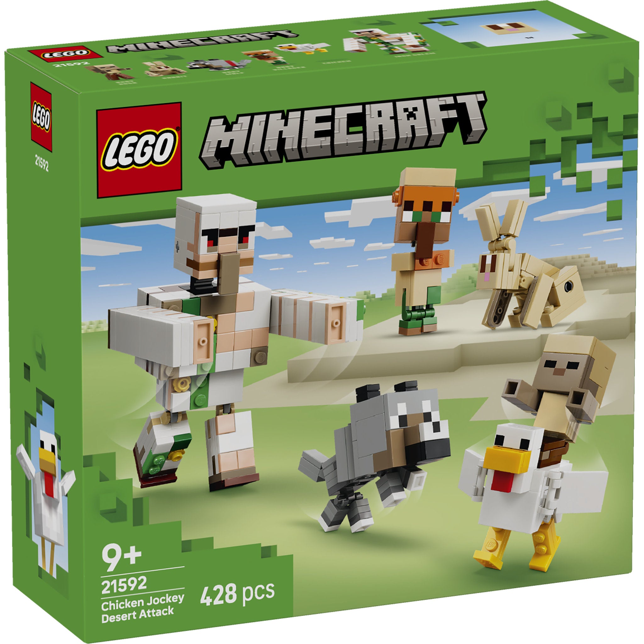 LEGO 21592 Minecraft Chicken Jockey Desert Attack Set in packaging