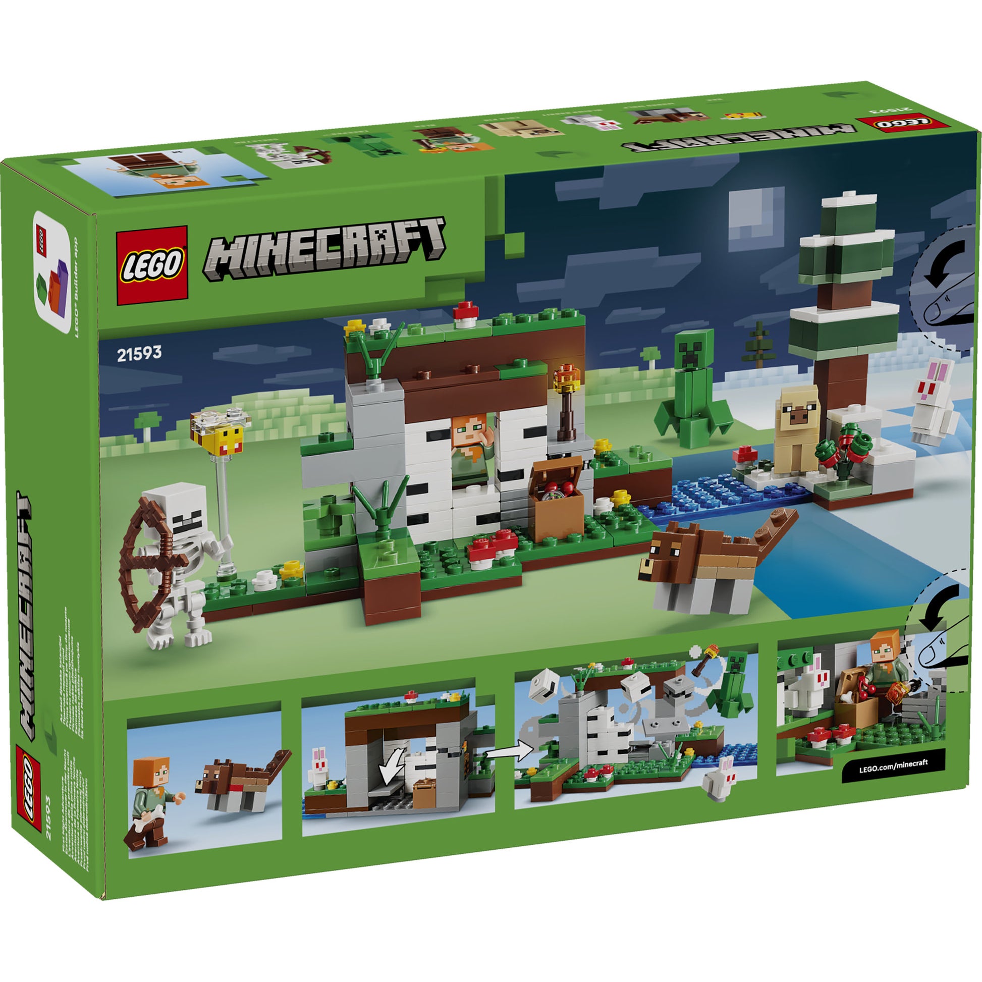 LEGO 21593 Minecraft First Night Adventure Birch Forest Set in packaging