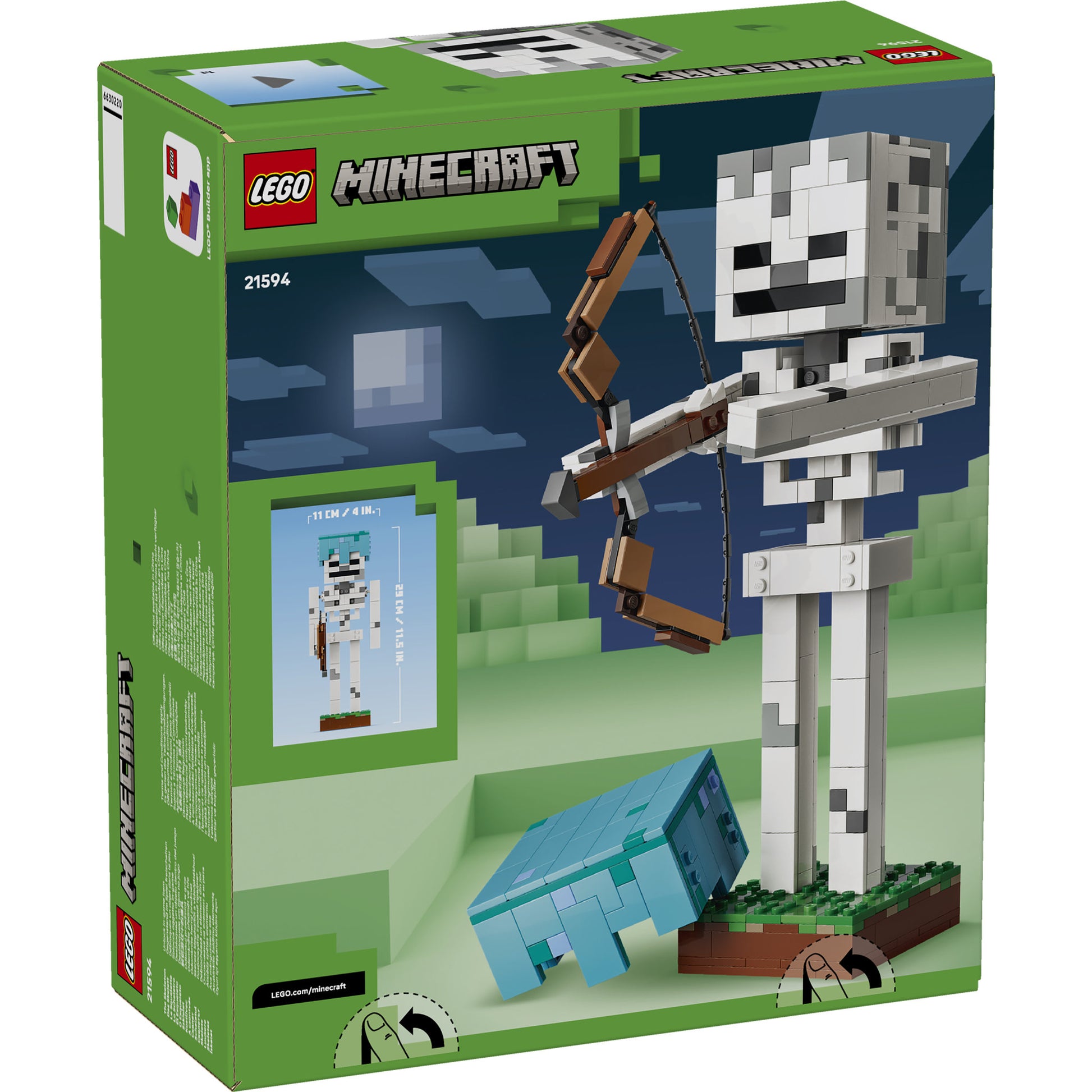 LEGO 21594 Minecraft The Skeleton Set in packaging