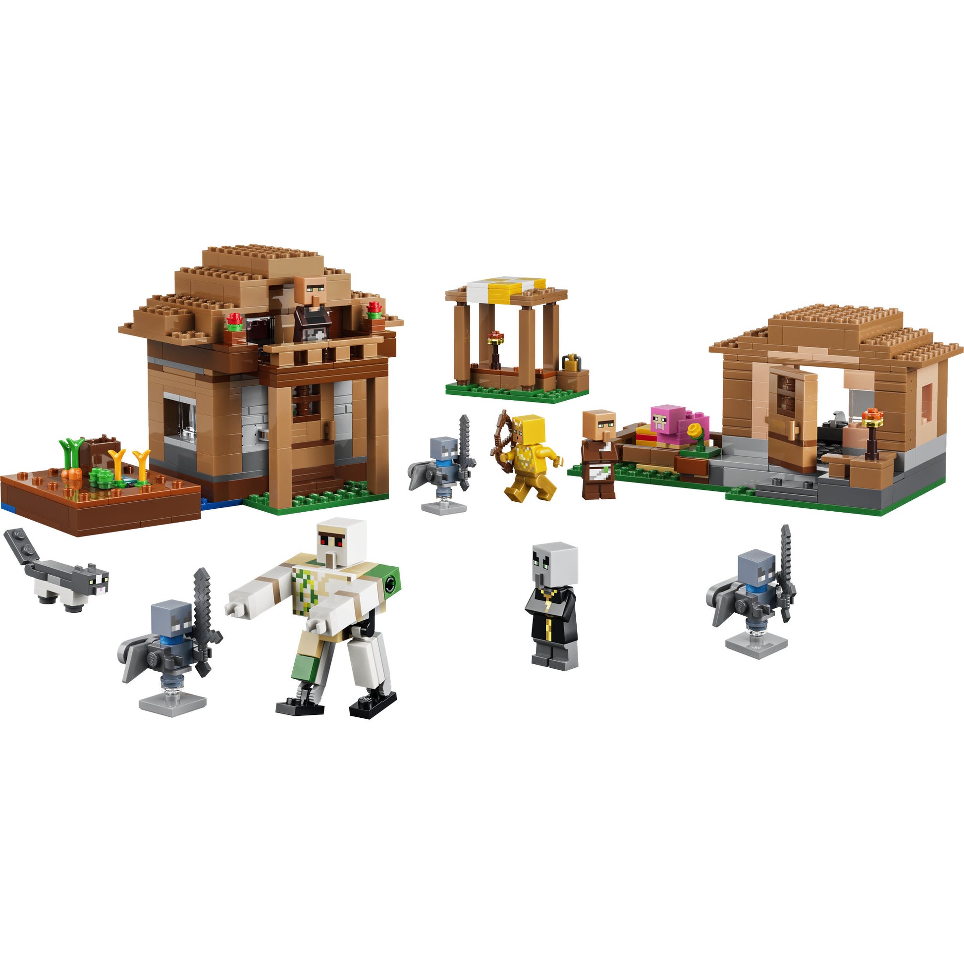 Assembled LEGO 21596 Minecraft The Village Attack Set