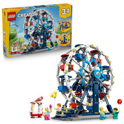 LEGO 31389 Creator Iconic Ferris Wheel Amusement Ride Blue Set assembled, and in packaging