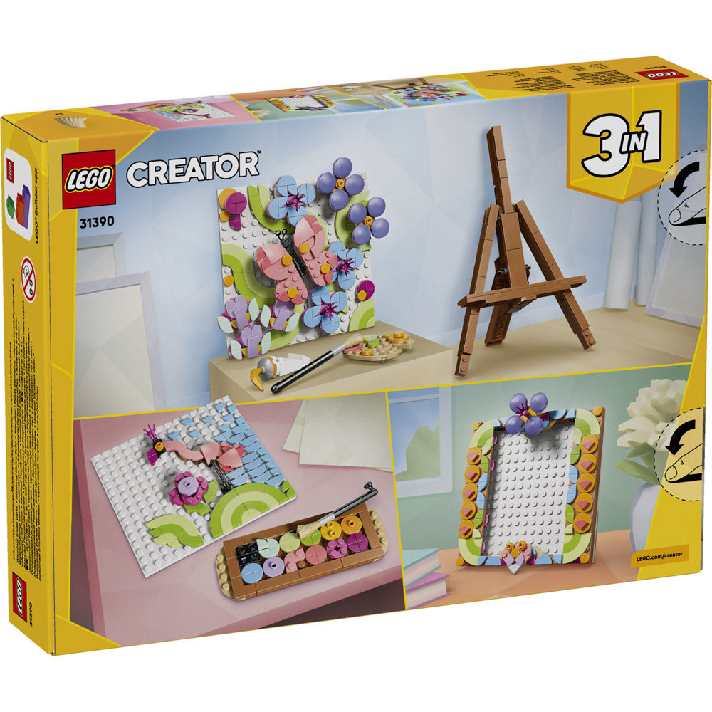 LEGO 31390 Creator Floral Art Decor Painting on Easel Set in packaging