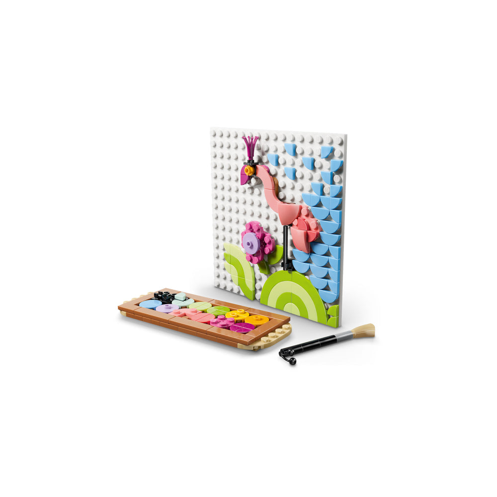 Flamingo sketch in the LEGO 31390 Creator Floral Art Decor Painting on Easel Set 