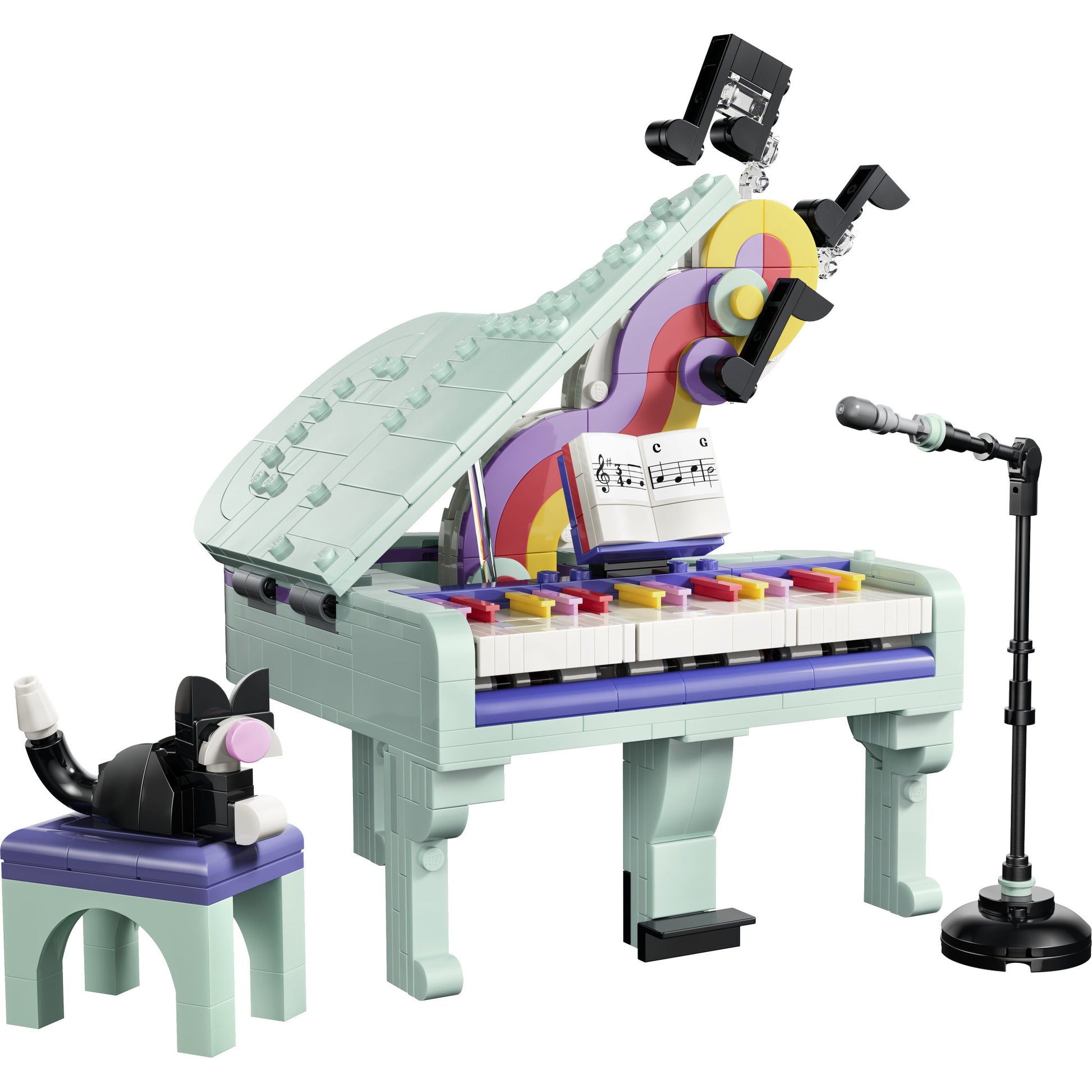 Assembled LEGO 31392 Creator Music Decor Piano With Cat Set