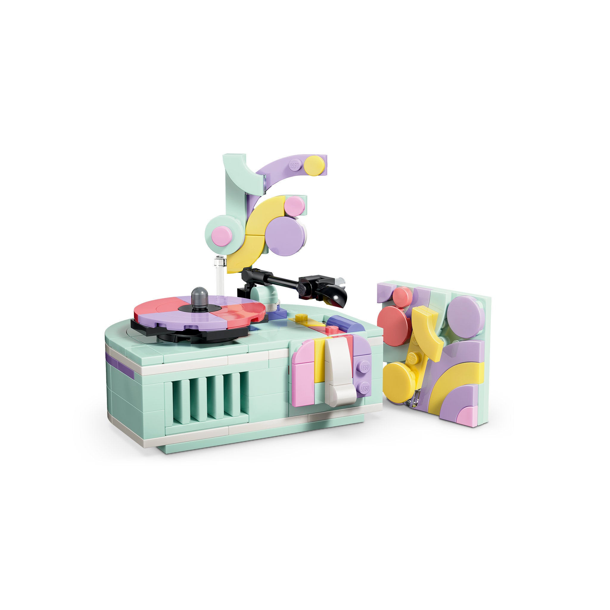 Record player turntable in the LEGO 31392 Creator Music Decor Piano With Cat Set