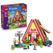 LEGO 42682 Friends Nature Glamping Cabin Set assembled, and in packaging