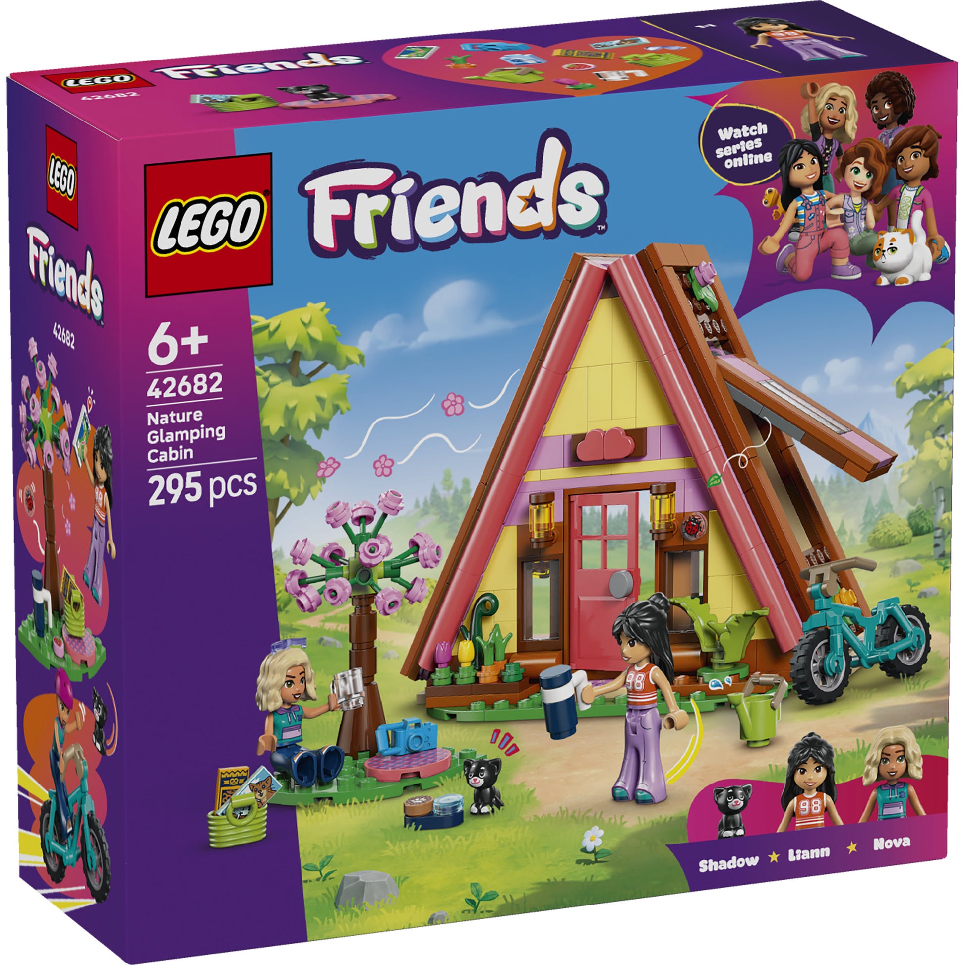 LEGO 42682 Friends Nature Glamping Cabin Set in packaging