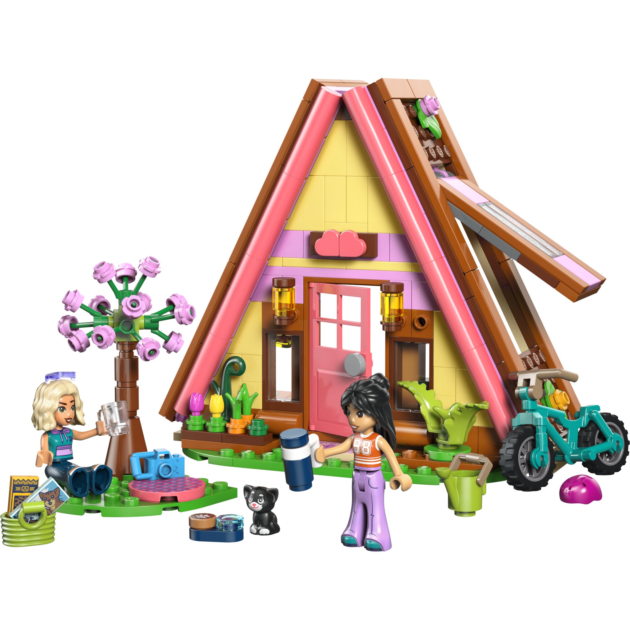 Assembled LEGO 42682 Friends Nature Glamping Cabin Set