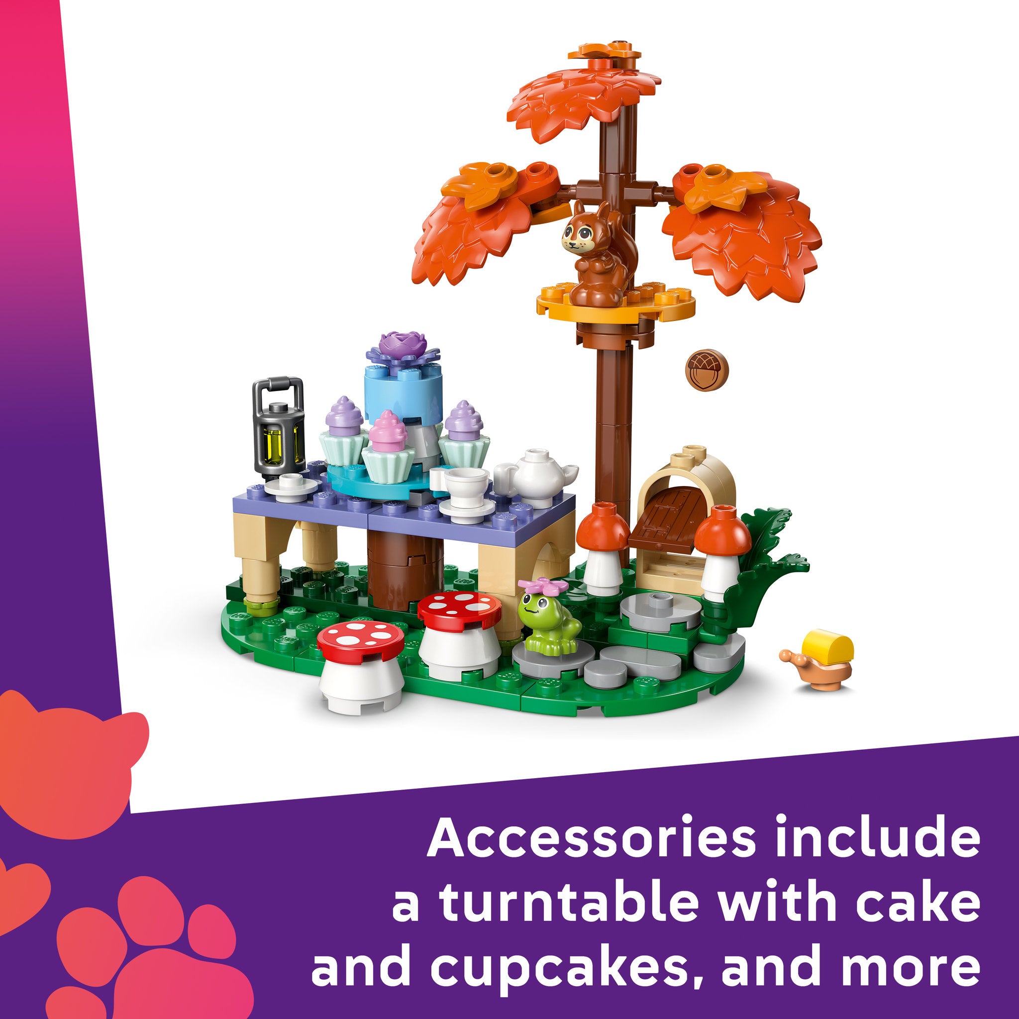 Accessories included in LEGO 42690 Friends Forest Tea Party Set