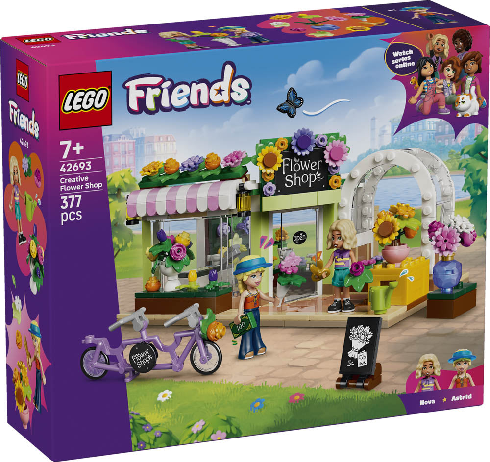 LEGO 42693 Friends Creative Flower Shop Set, in packaging