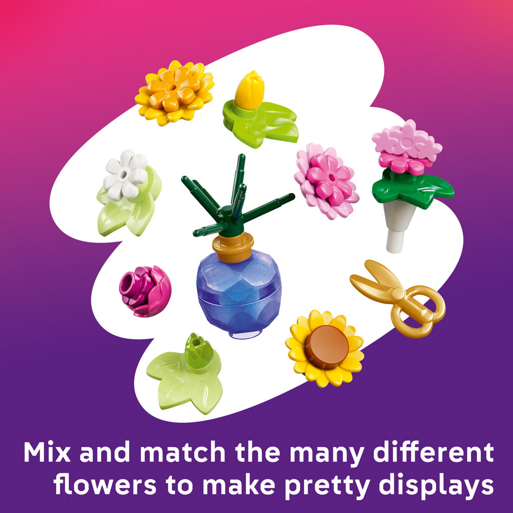Flowers included in the LEGO 42693 Friends Creative Flower Shop Set