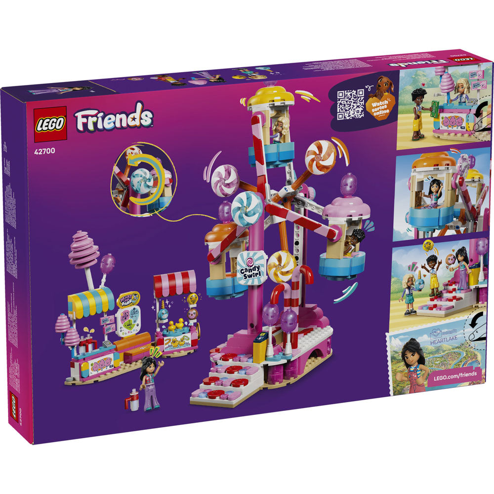 LEGO 42700 Friends Pink Candy & Cupcake Ferris Wheel Amusement Ride Set in packaging