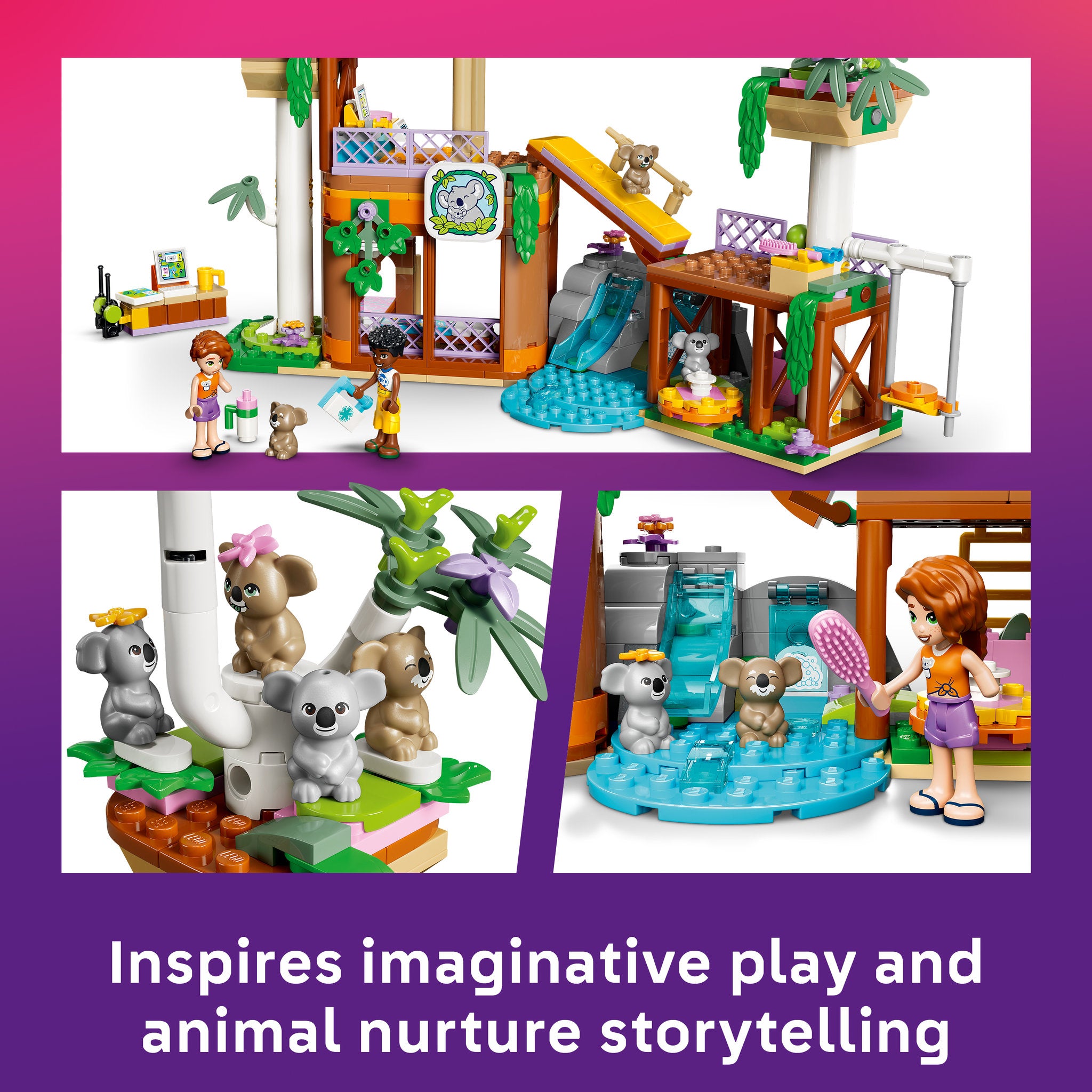 Care for Koalas in the LEGO 42701 Friends Koala Habitat and Care Centre Set