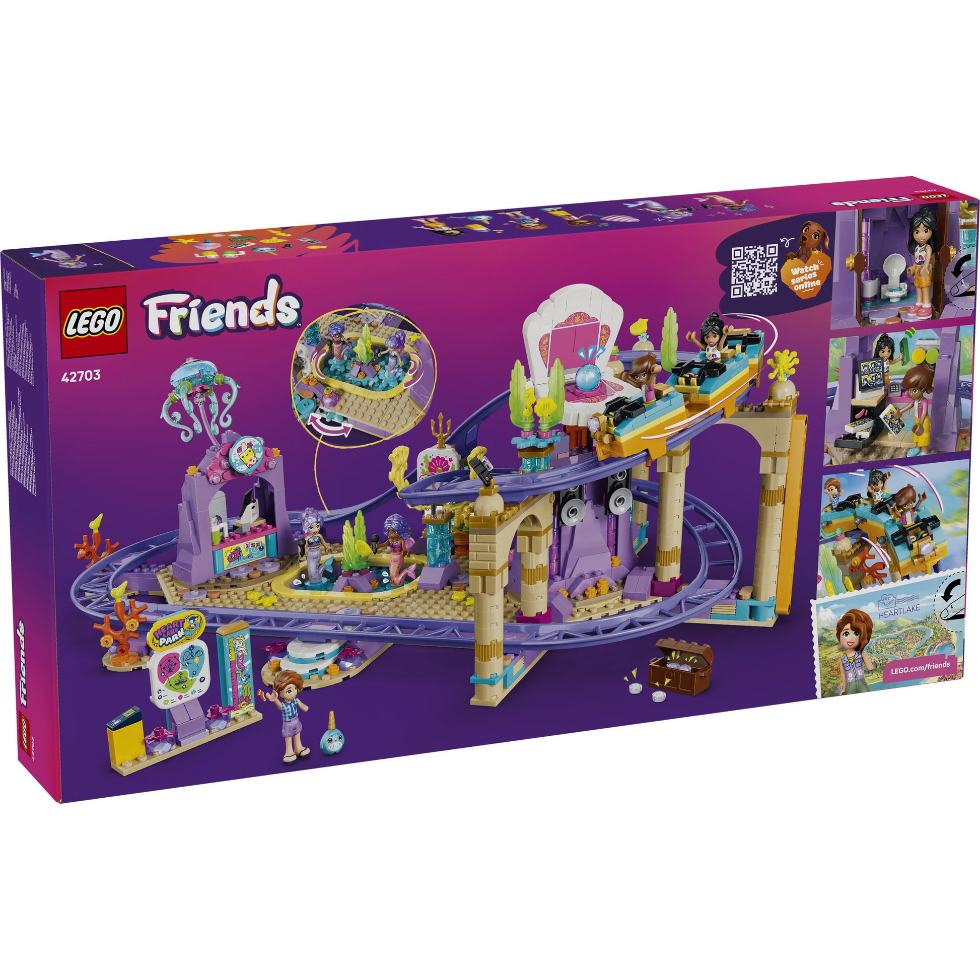 LEGO 42703 Friends Mermaid Roller Coaster Ride Set in packaging