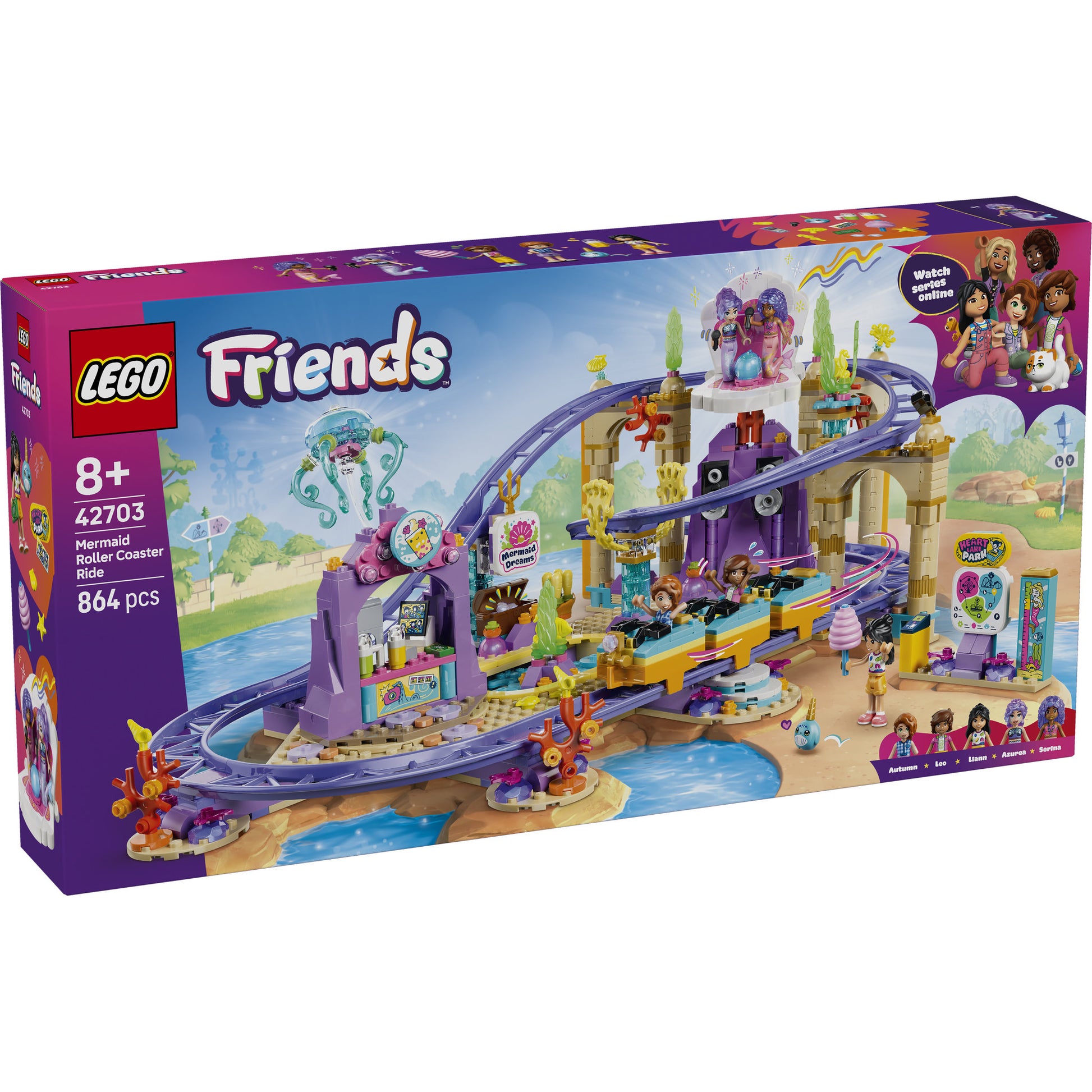 LEGO 42703 Friends Mermaid Roller Coaster Ride Set in packaging