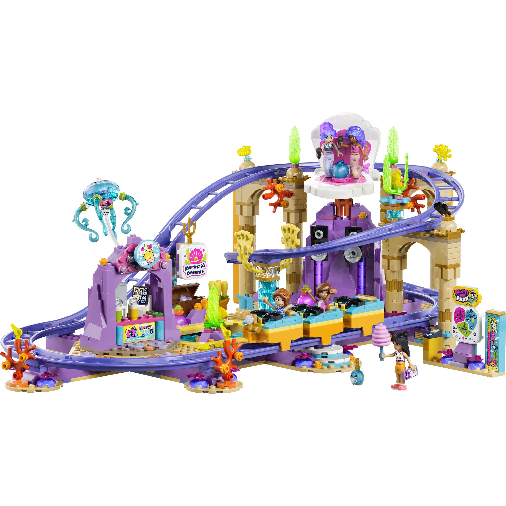 Assembled LEGO 42703 Friends Mermaid Roller Coaster Ride Set