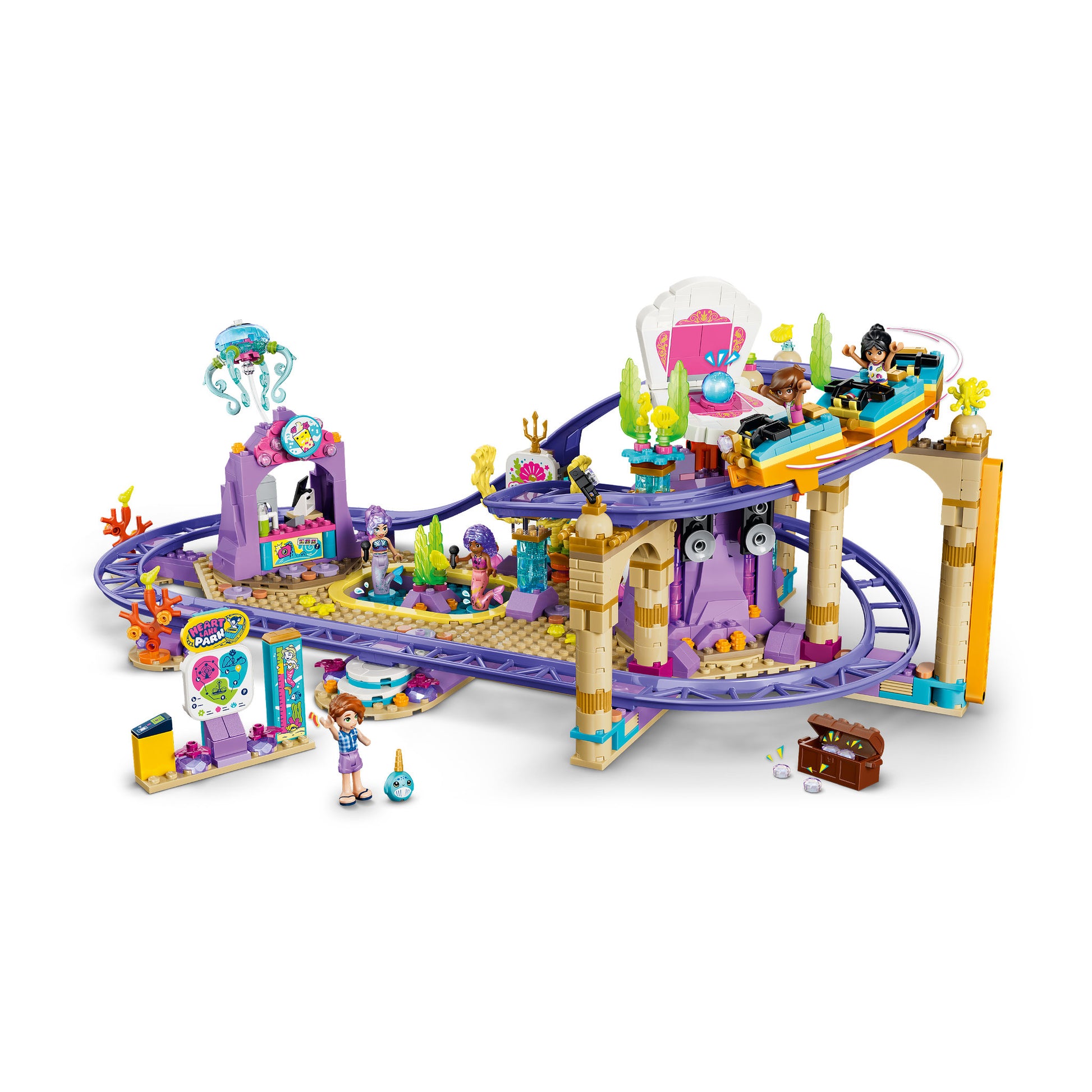 Assembled LEGO 42703 Friends Mermaid Roller Coaster Ride Set