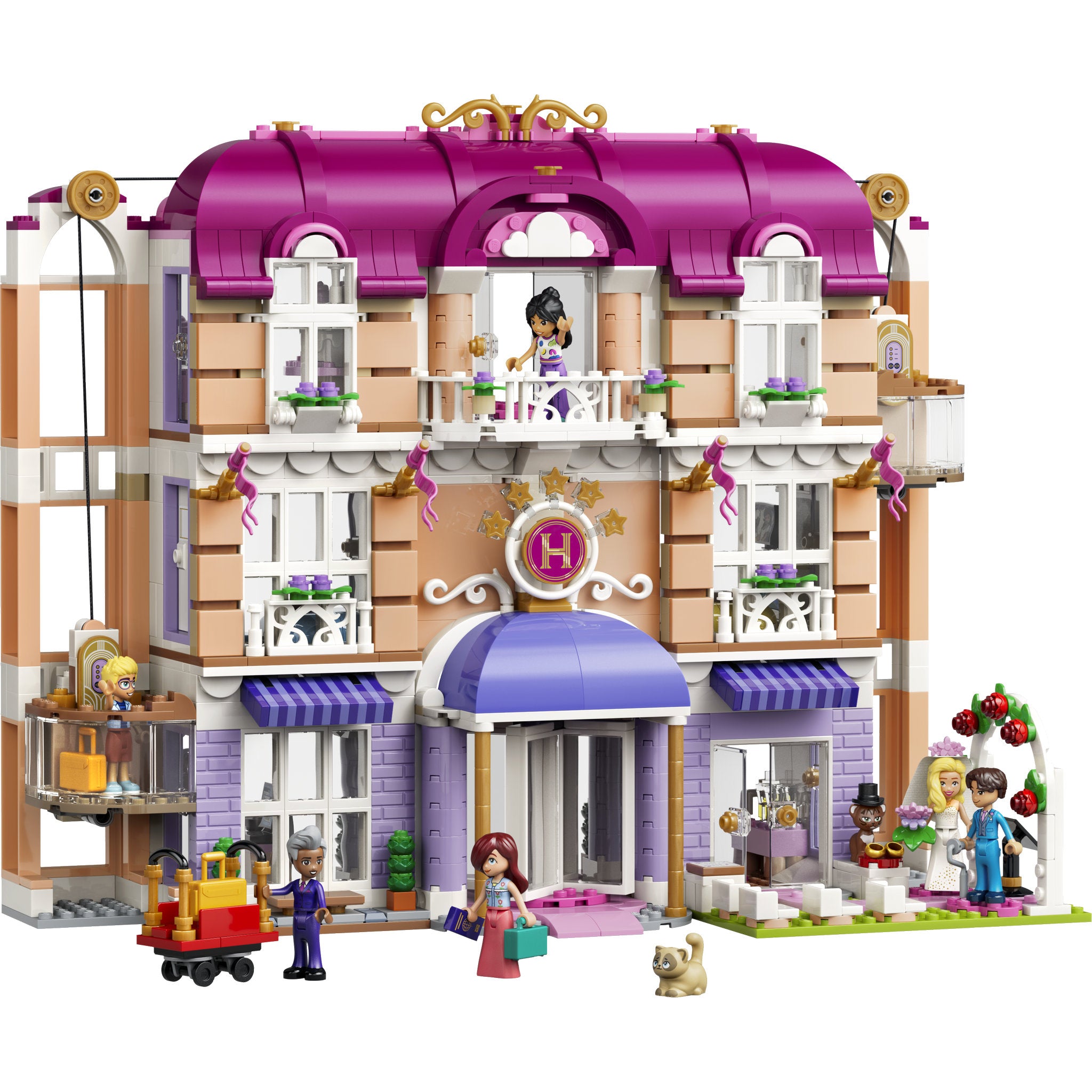 Assembled LEGO 42704 Friends Heartlake City Grand Hotel Set