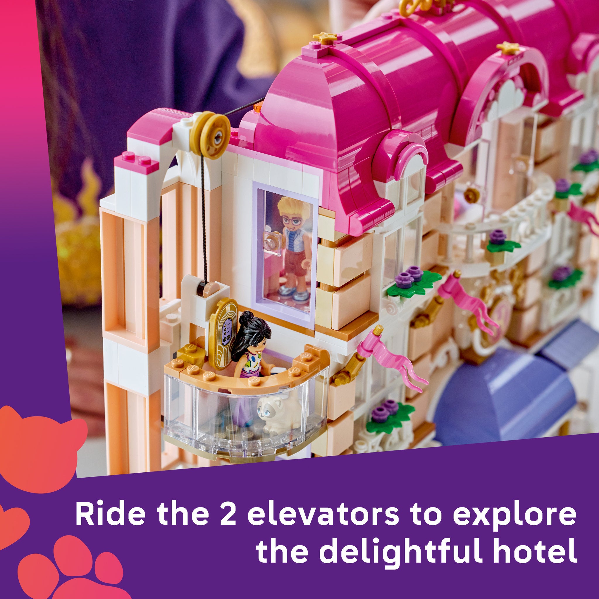 Elevators in the LEGO 42704 Friends Heartlake City Grand Hotel Set