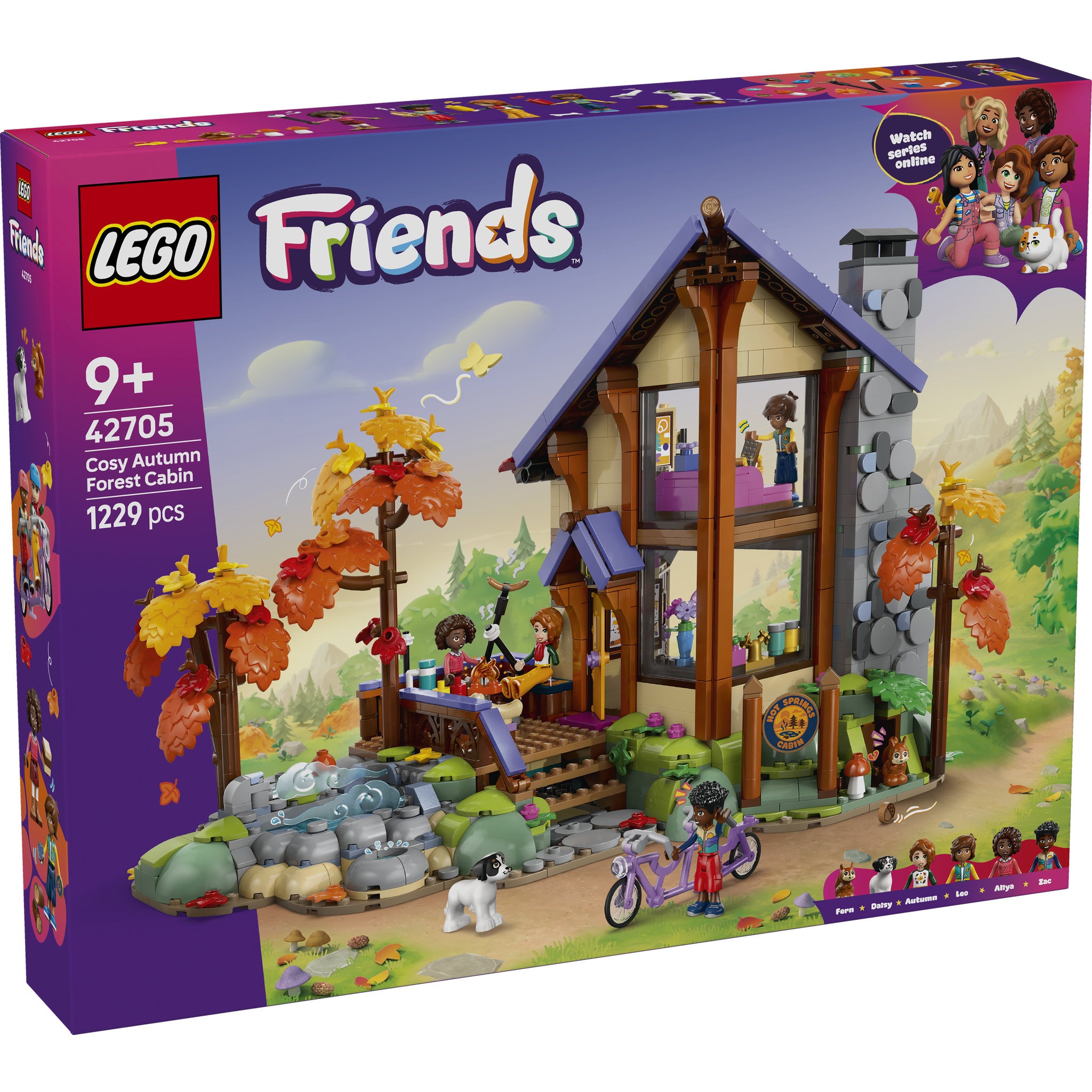 LEGO 42705 Friends Cosy Autumn Forest Cabin Set in packaging