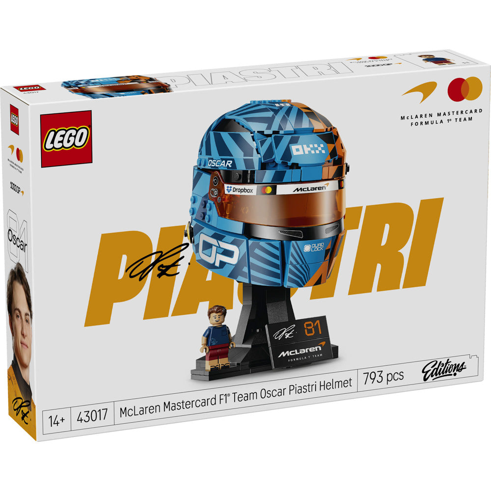 LEGO 43017 McLaren Mastercard F1 Team Oscar Piastri Helmet set in packaging