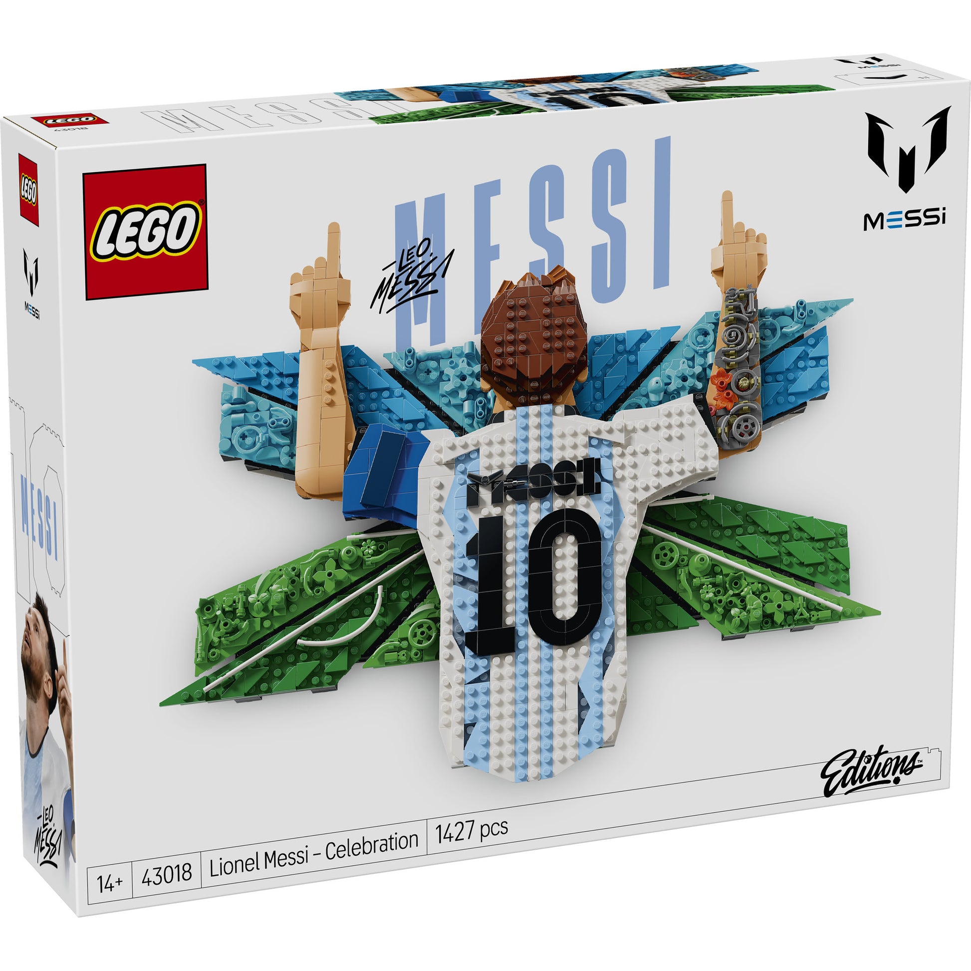 LEGO 43018 Editions Football Lionel Messi Celebration Set in packaging