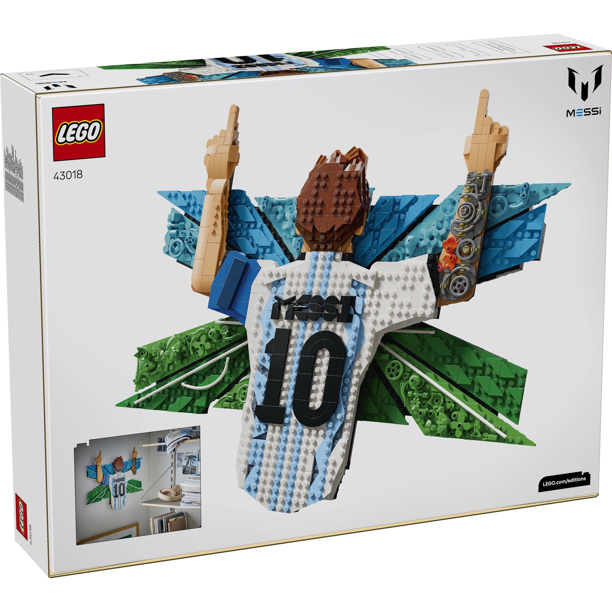 LEGO 43018 Editions Football Lionel Messi Celebration Set in packaging
