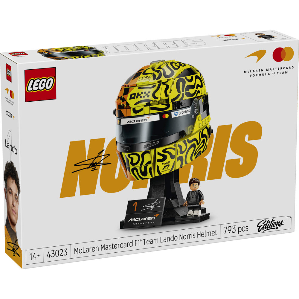 LEGO 43023 McLaren Mastercard F1 Team Lando Norris Helmet set in packaging