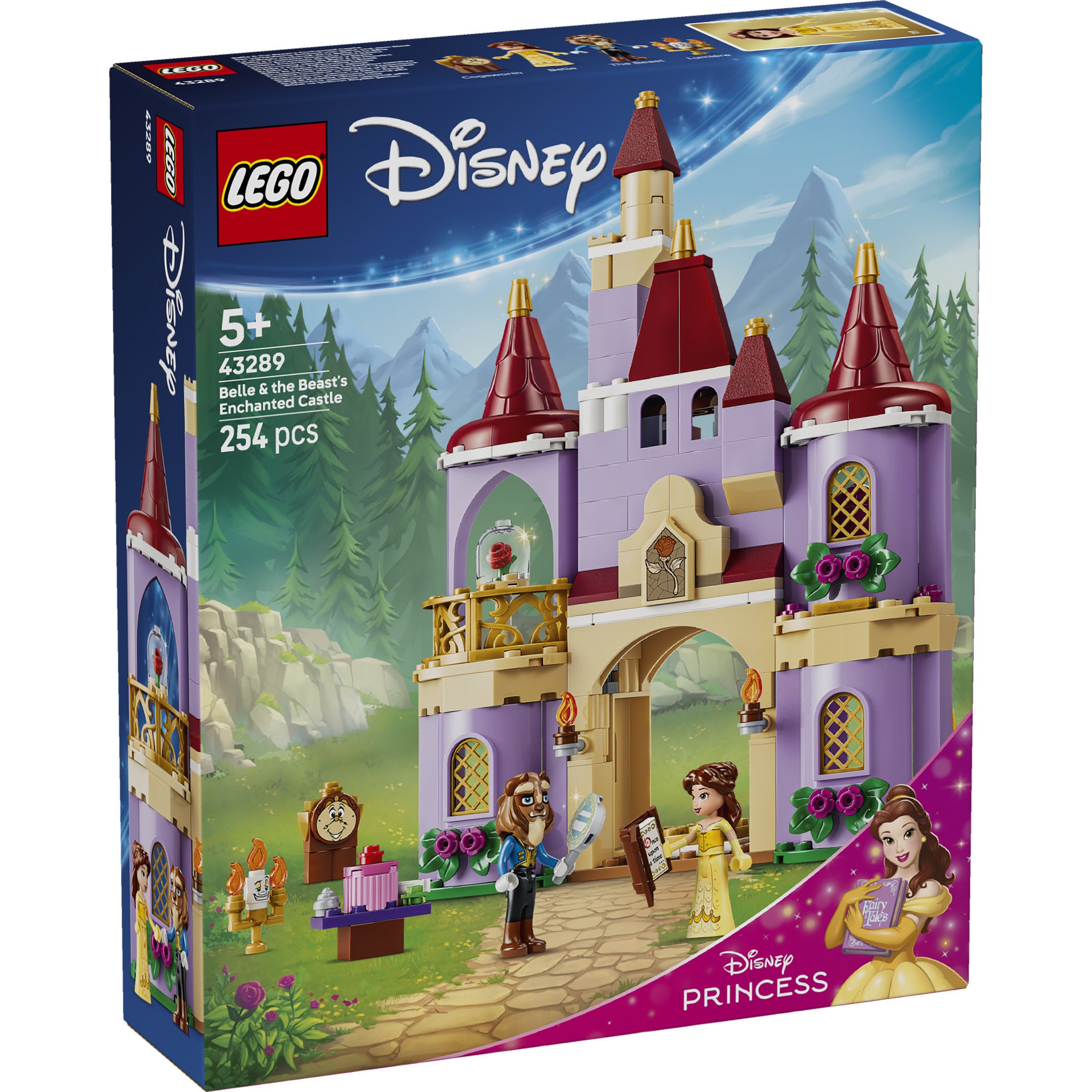 LEGO 43289 Disney Princess Belle & The Beast's Enchanted Castle Set in packaging