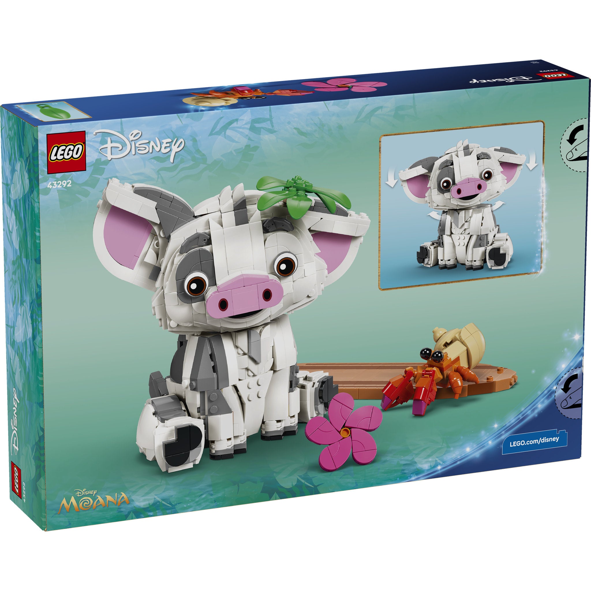LEGO 43292 Moana Disney Princess Pua Pig Set in packaging