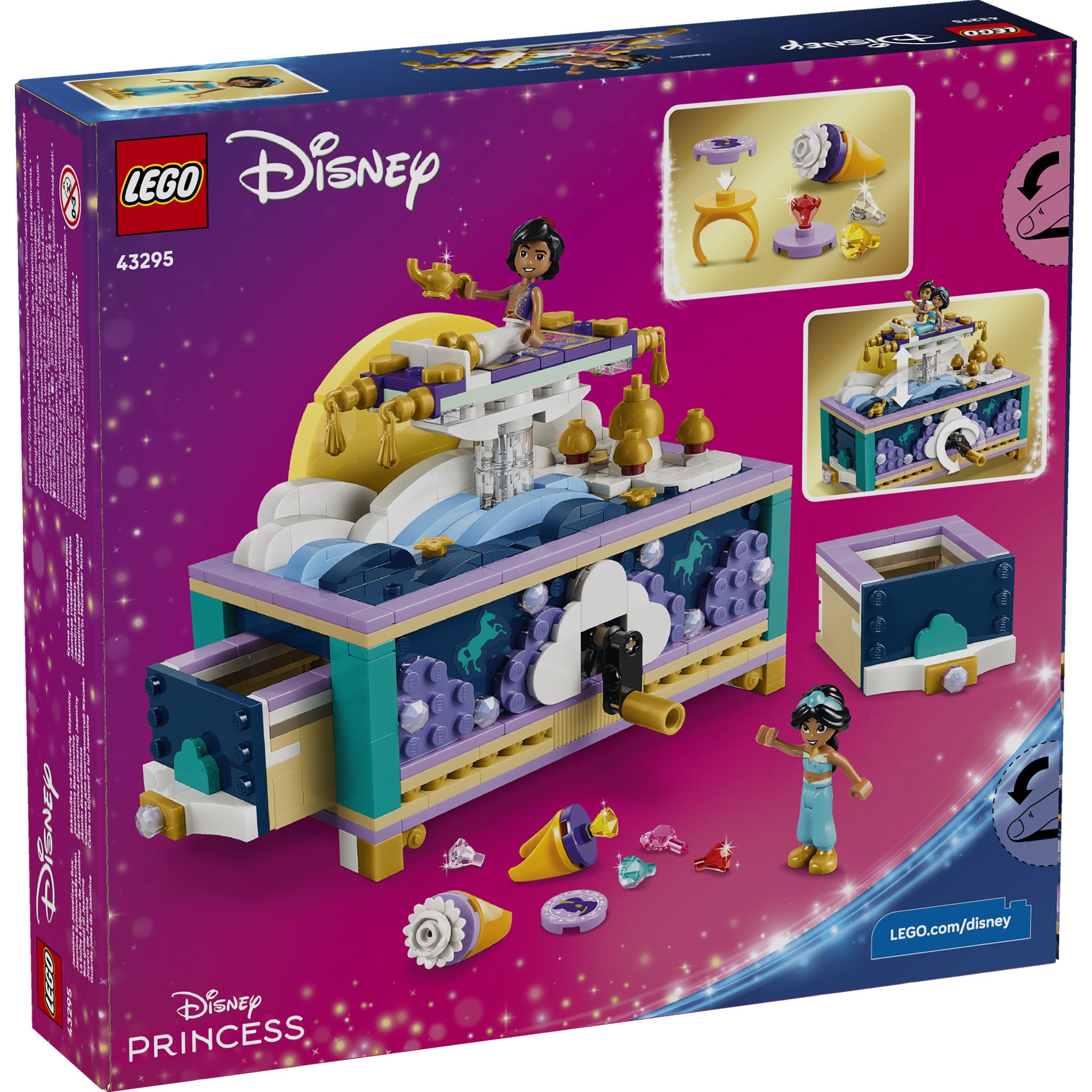 LEGO 43295 Disney Princess Jasmine's Jewelry Box in packaging