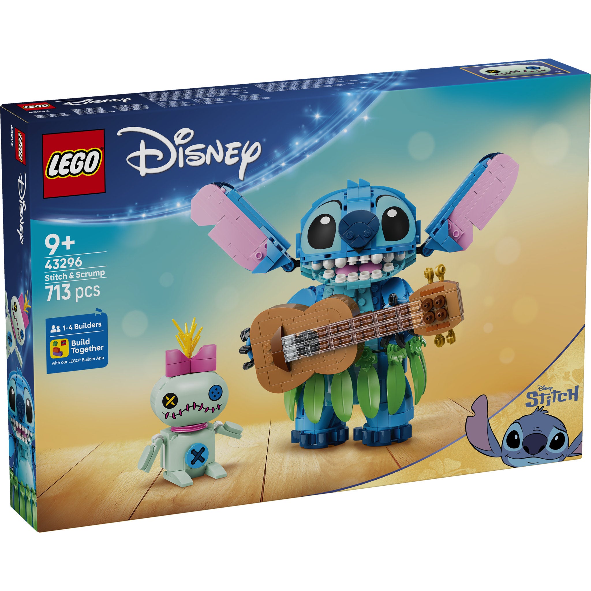 LEGO 43296 Disney Classic Stitch & Scrump Set in packaging