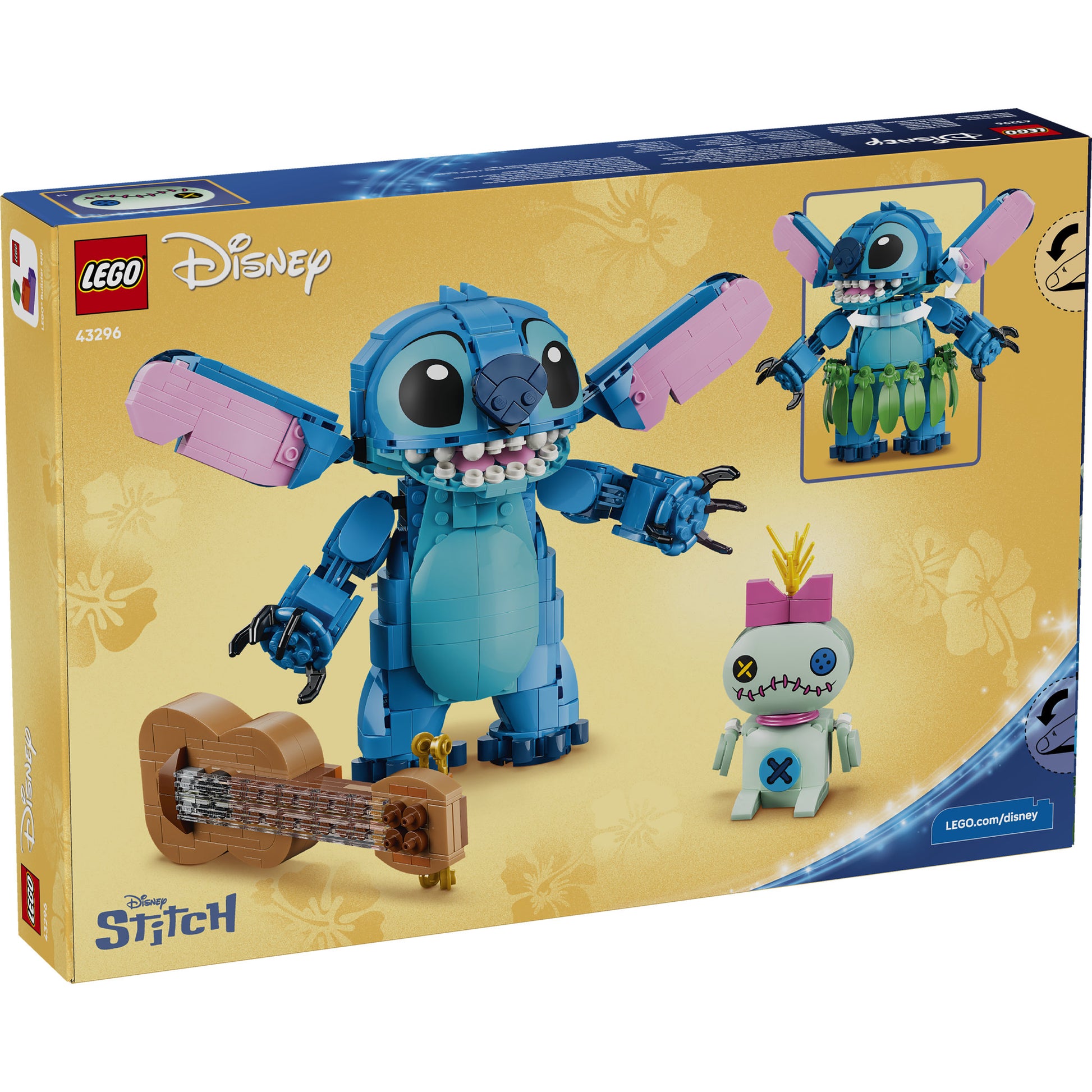 LEGO 43296 Disney Classic Stitch & Scrump Set in packaging